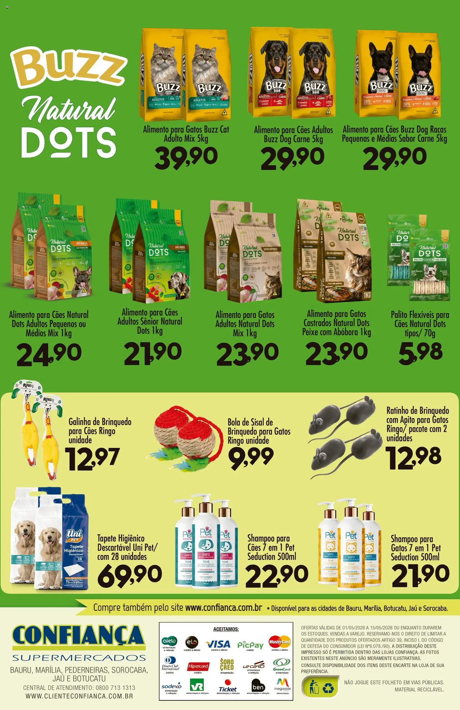 Confiança Folheto - válido de 01.05.2026 | Página: 2 | Produtos: Shampoo, Beterraba, Apito, Tapete