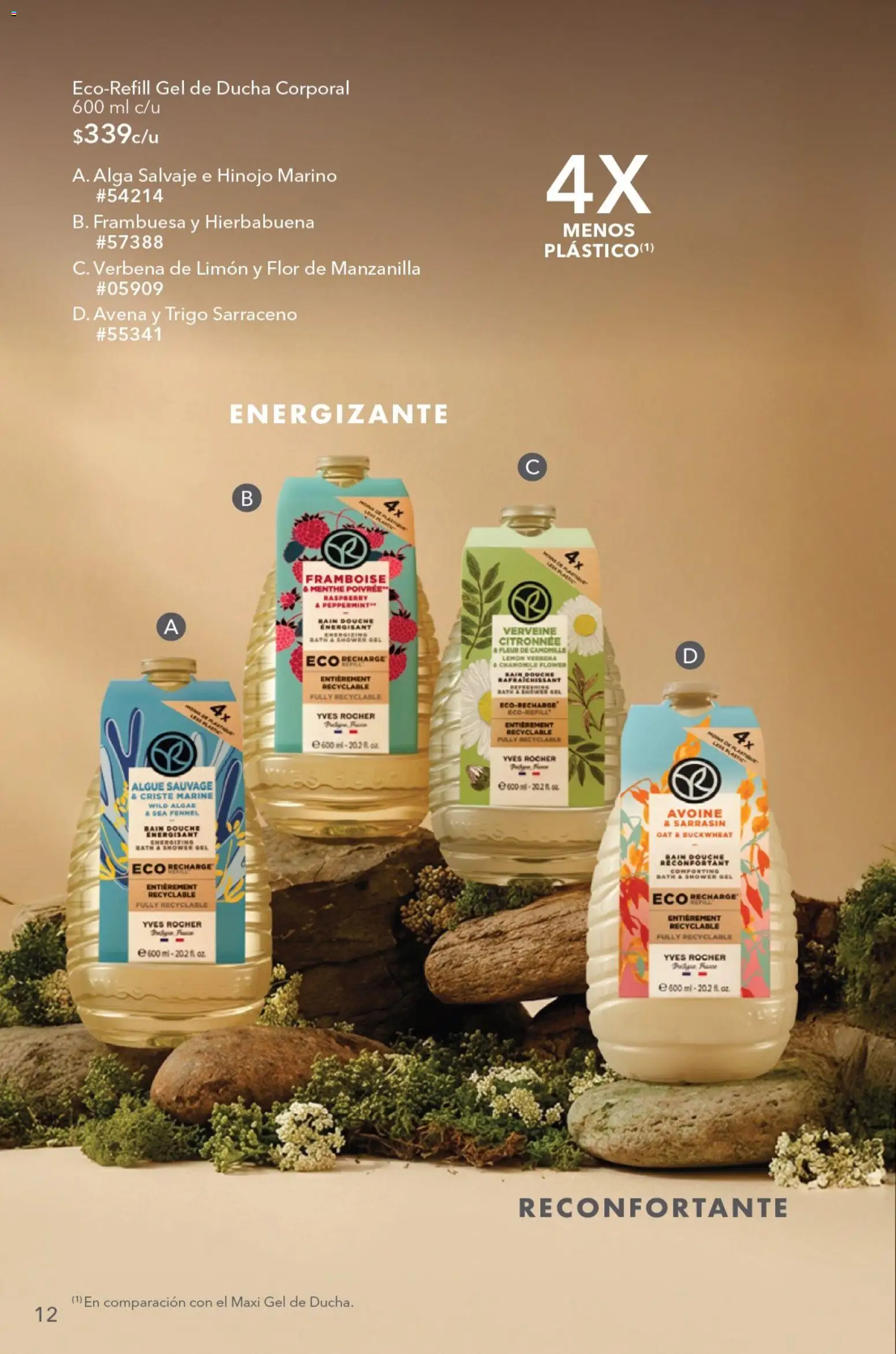 Nuevas ofertas de Yves Rocher válidas en toda la República Mexicana desde el 04/08/2026. ¡Encuentra las mejores ofertas en Yves Rocher campaña 11 2026! | Página: 14 | Productos: Avena, Hinojo, Limón, Gel de ducha