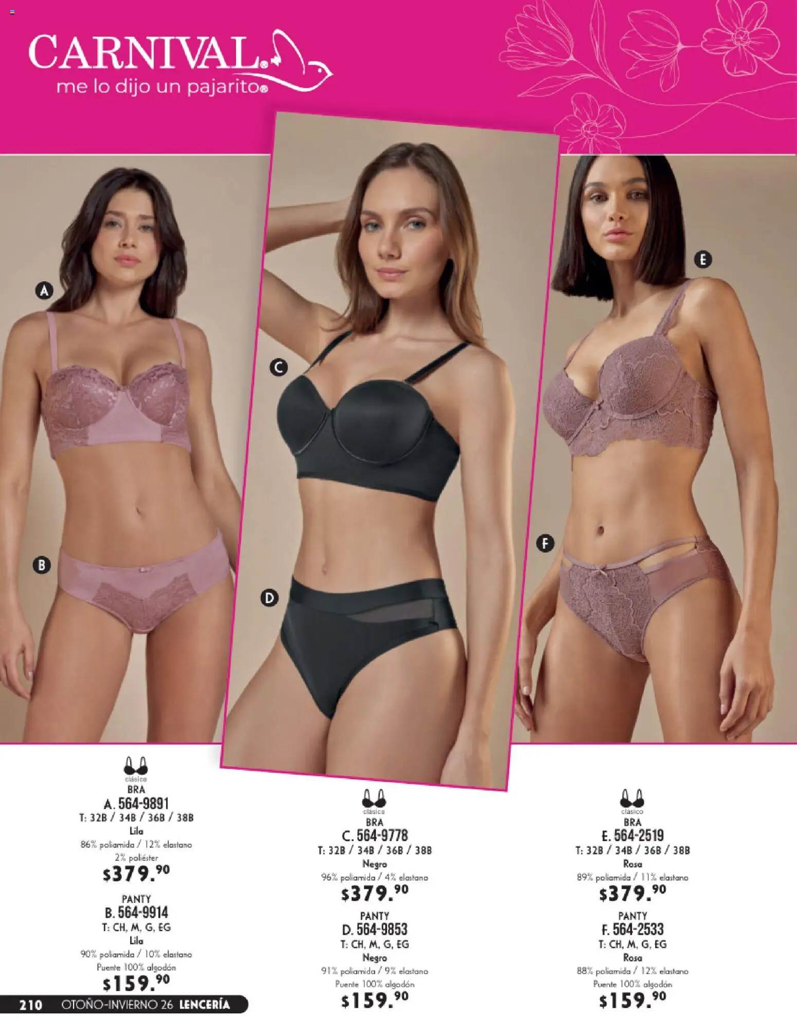 Nuevas ofertas de Andrea válidas en toda la República Mexicana desde el 23/08/2026. ¡Encuentra las mejores ofertas en Andrea catálogo Lencería & vestir interior! | Página: 70 | Productos: Algodón, Lenceria