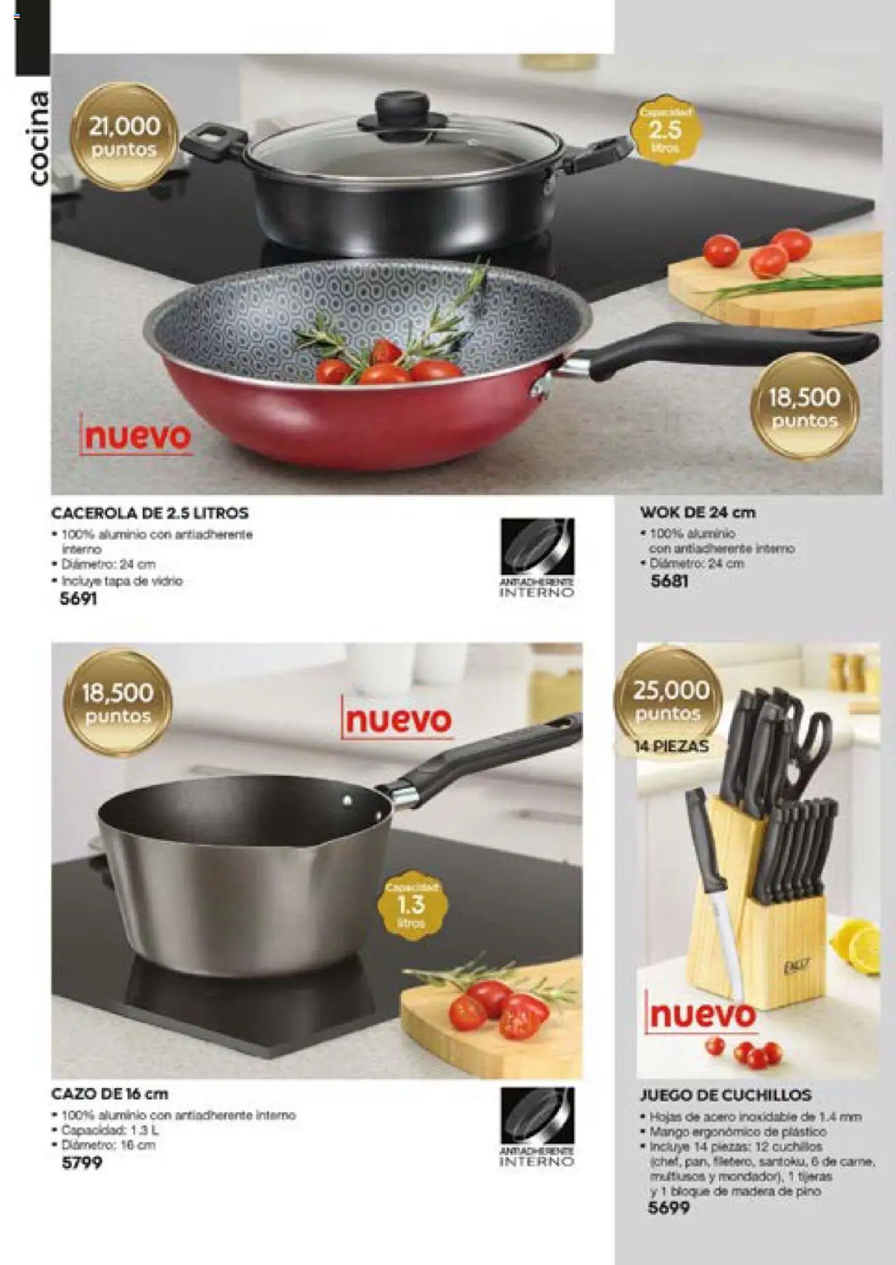 Nuevas ofertas de Fuller válidas en toda la República Mexicana desde el 13.06.2025. ¡Encuentra las mejores ofertas en Fuller catálogo Puntos! | Página: 4 | Productos: Mango, Cacerola, Cocina, Wok