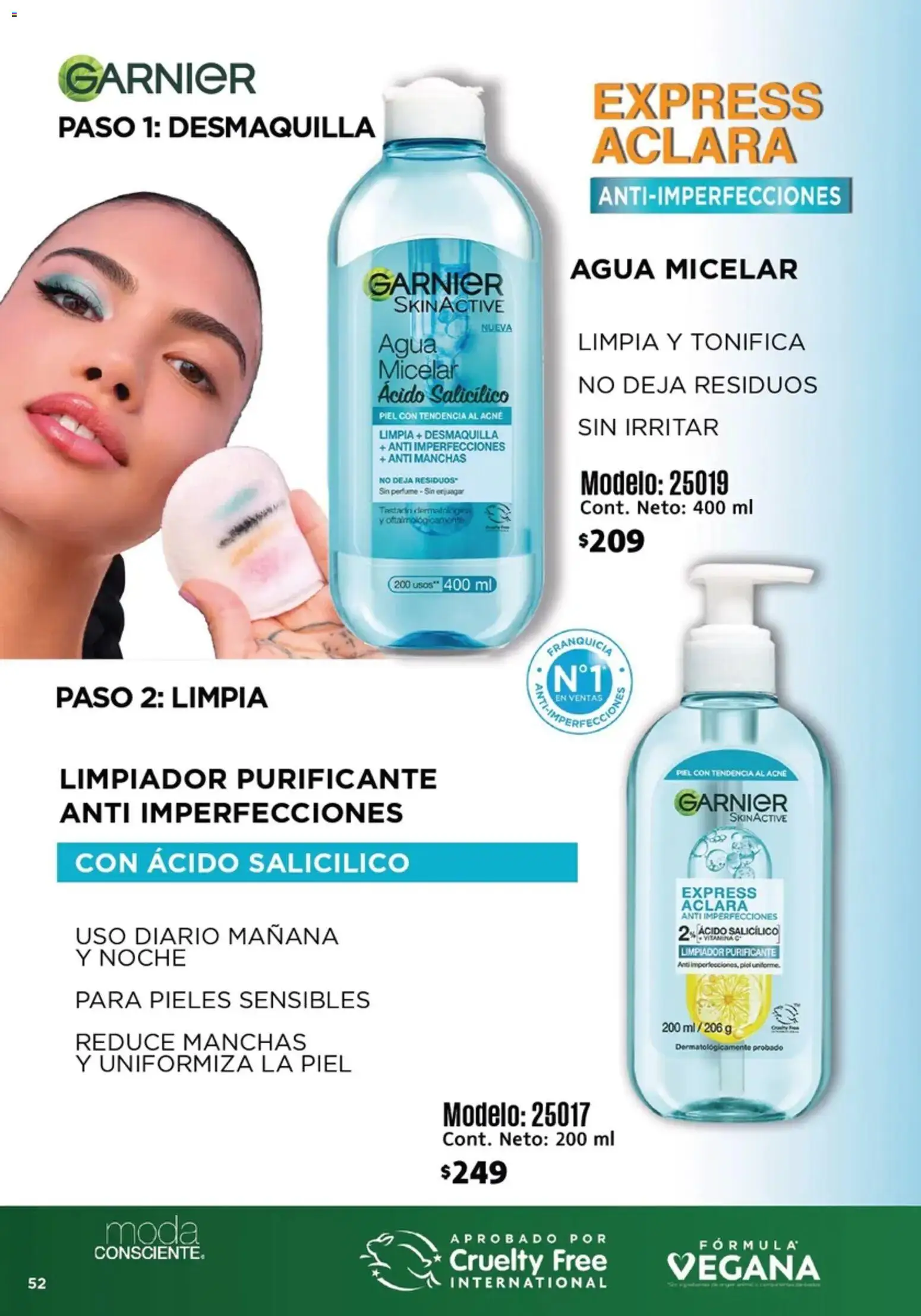 Nuevas ofertas de Ilusión válidas en toda la República Mexicana desde el 01/07/2026. ¡Encuentra las mejores ofertas en Ilusión catálogo Marcas Amigas! | Página: 54 | Productos: Agua, Limpiador, Perfume, Agua micelar