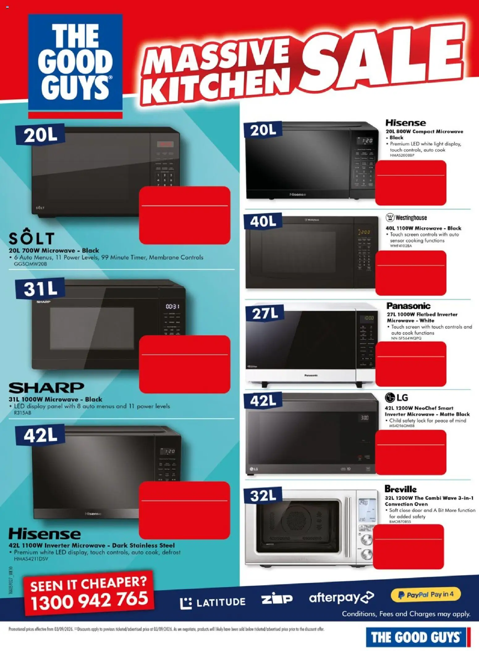 The Good Guys catalogue - valid from 03/09/2026 | Page: 7 | Products: Door, Light, Oven, Screen