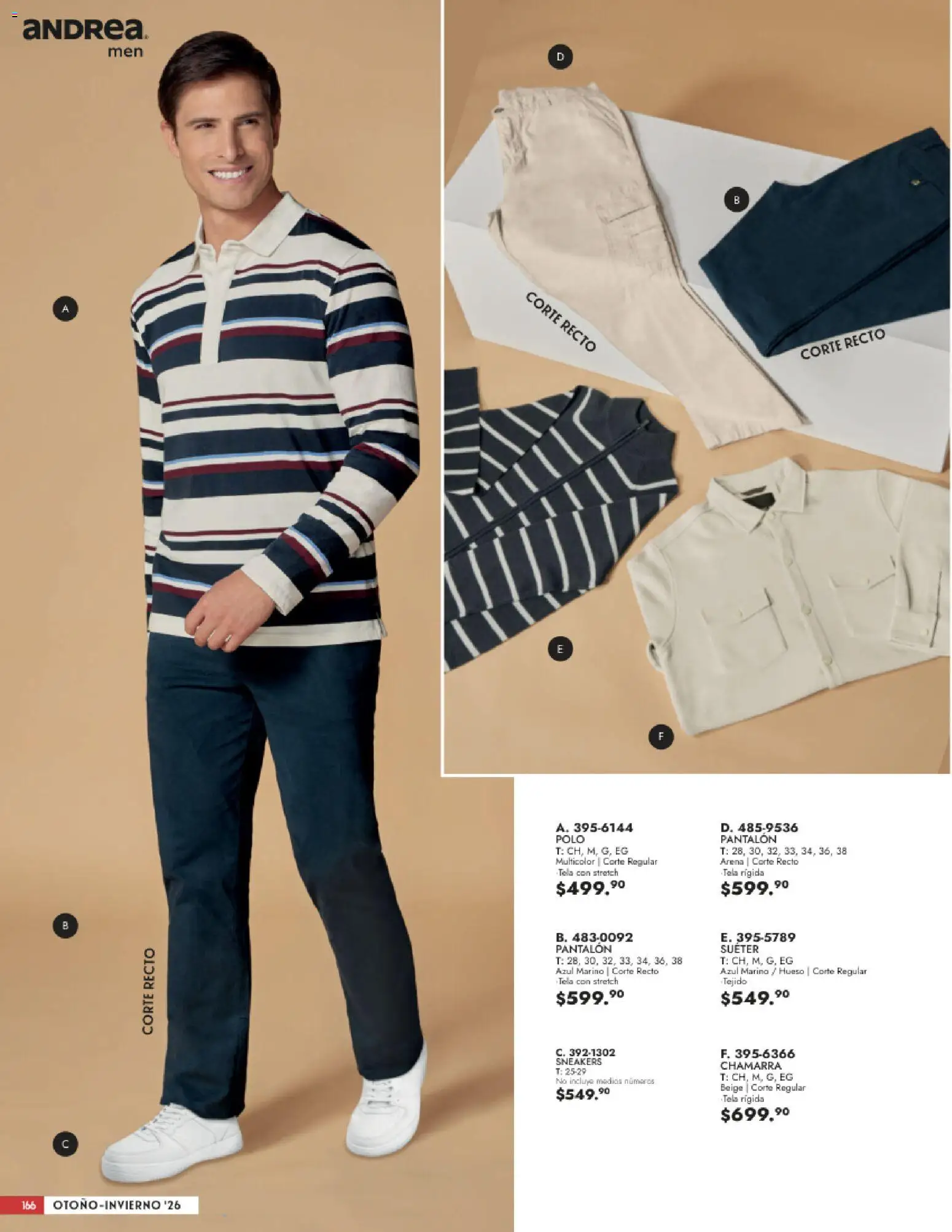 Nuevas ofertas de Andrea válidas en toda la República Mexicana desde el 23/08/2026. ¡Encuentra las mejores ofertas en Andrea catálogo Vestir Caballero! | Página: 8 | Productos: Suéter, Chamarra