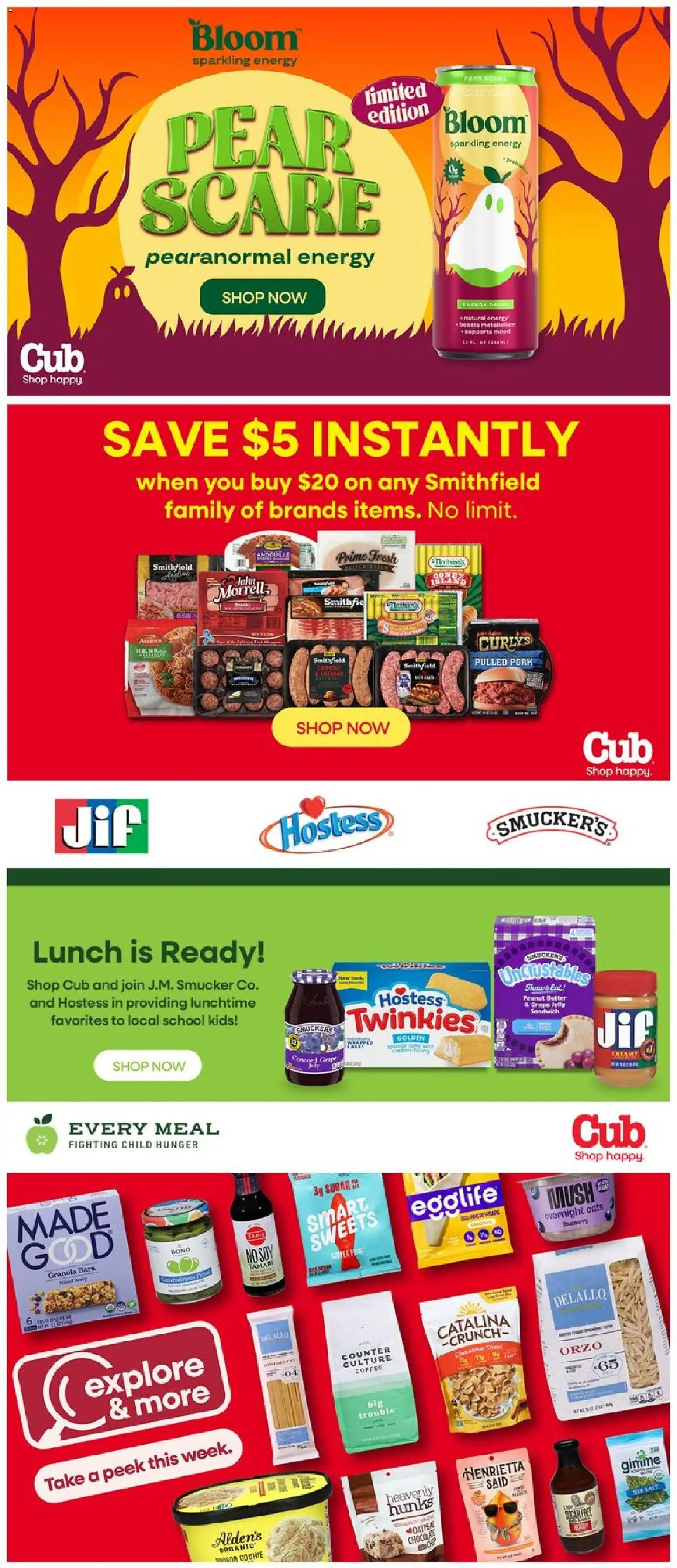 Cub Foods Weekly Ad - valid from 08/09/2026 | Page: 12 | Products: Butter, Sweets, Pulled pork, Peanut butter