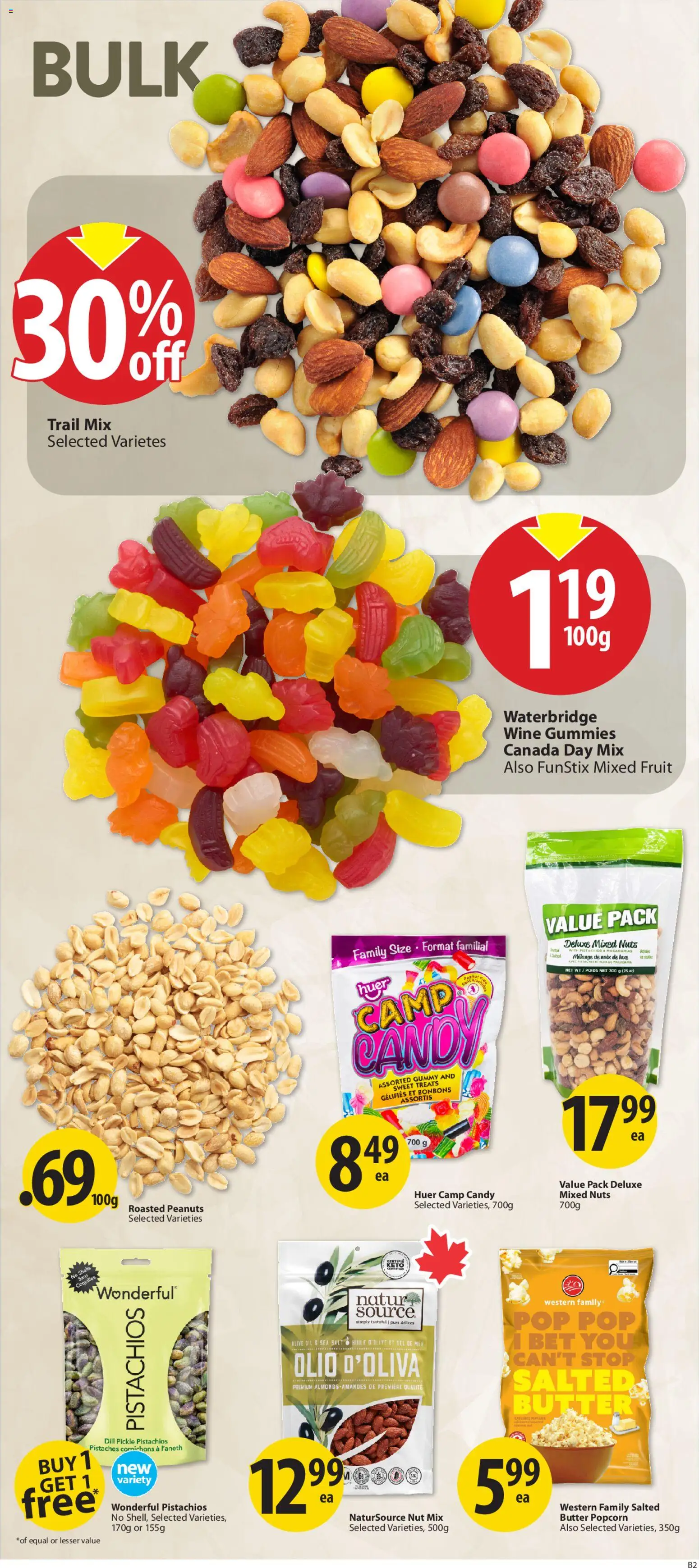 Save on foods flyer valid from Jun 25, 2026 | Page: 28 | Products: Nuts, Butter, Wine