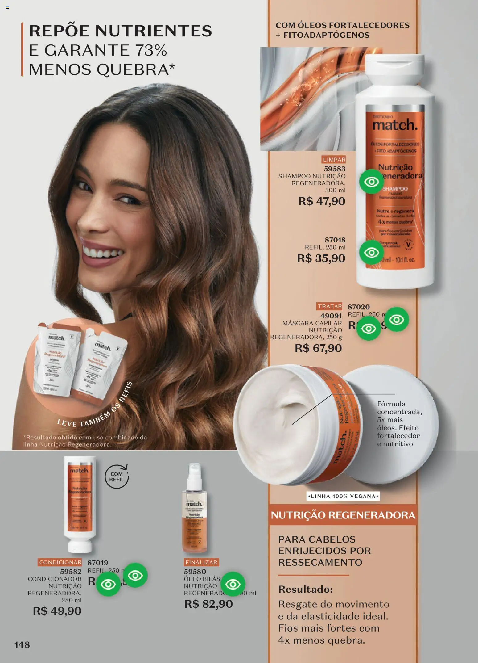 O Boticário Folheto - válido de 10/08/2026 | Página: 152 | Produtos: Shampoo, Condicionador, Óleo, Máscara capilar