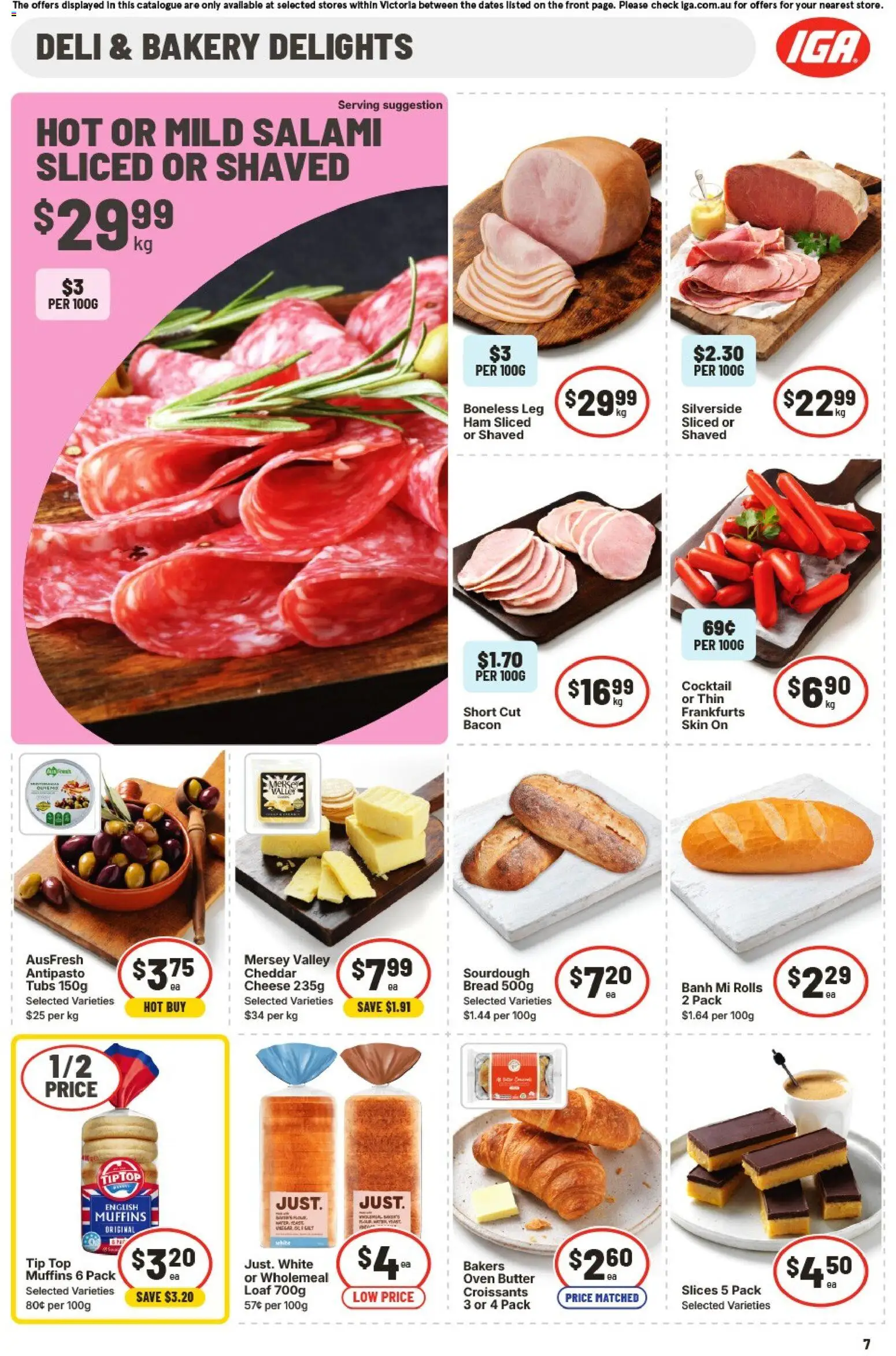 IGA catalogue - valid from 02/09/2026 | Page: 8 | Products: Bacon, Cocktail, Cheddar, Bakery