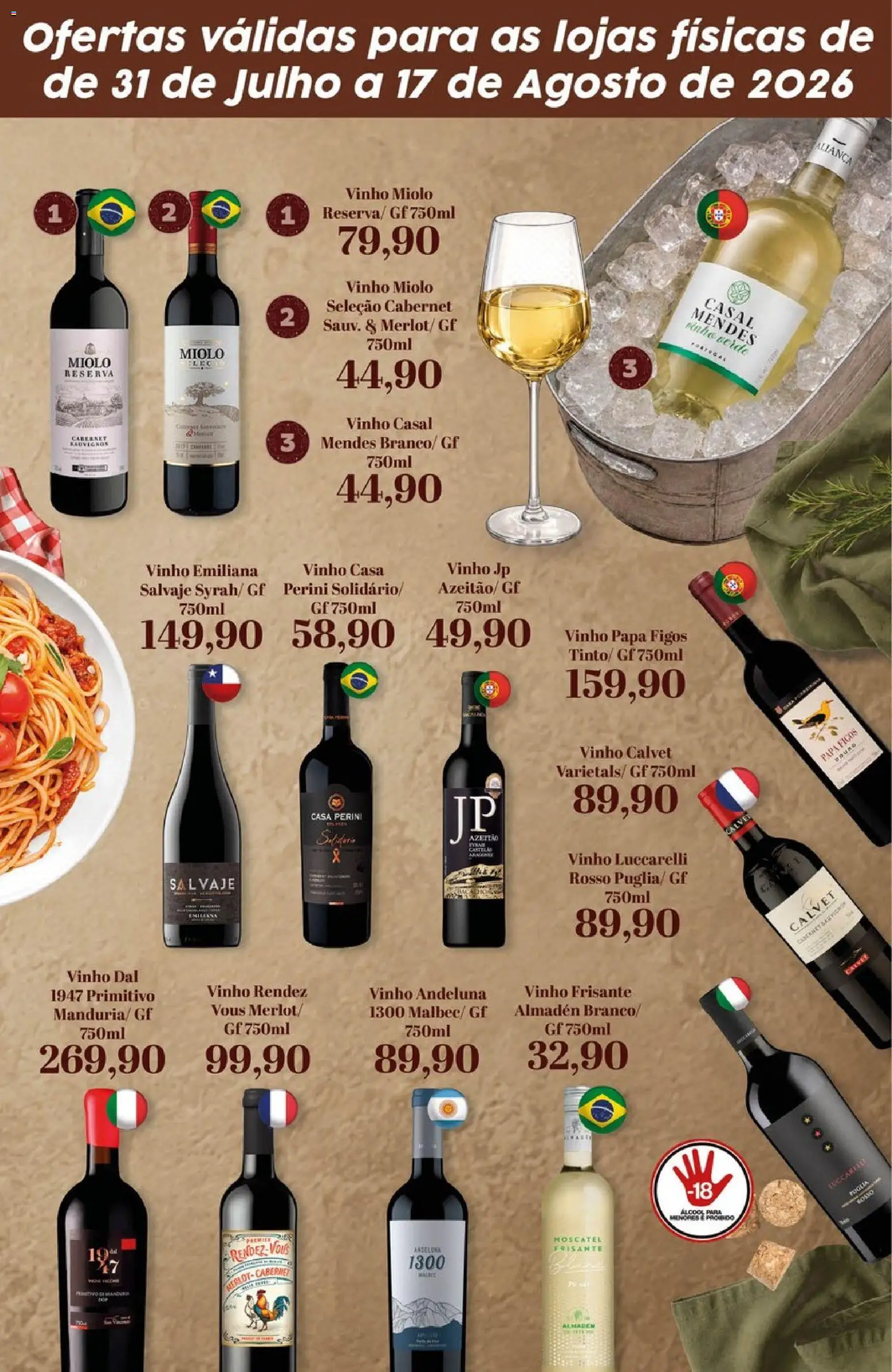 Tauste Folheto - válido de 31/07/2026 | Página: 3 | Produtos: Vinho