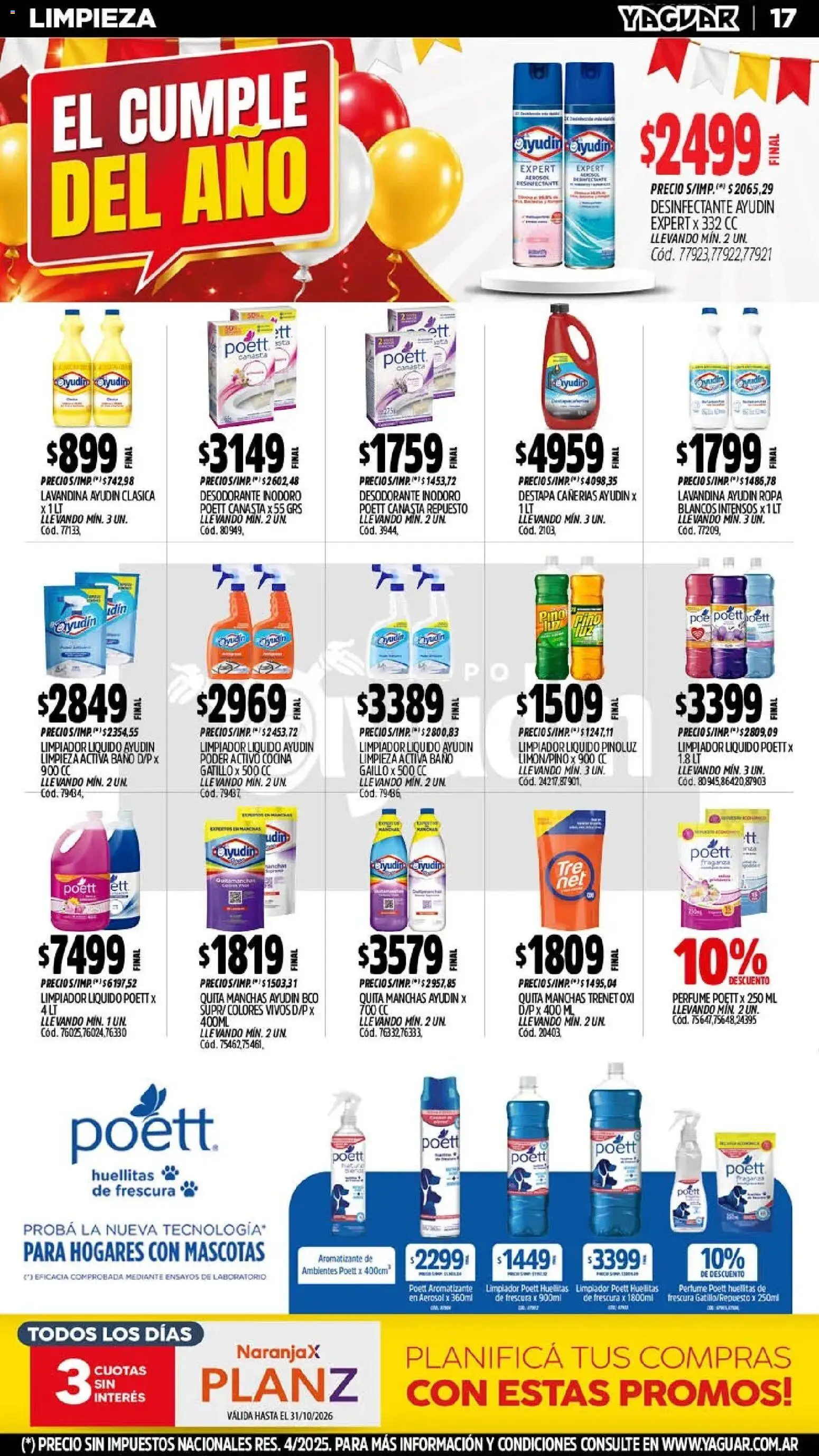 Yaguar - Oferta Semanal Parque Chacabuco │ válido desde el 26/10/2026 | Página: 19