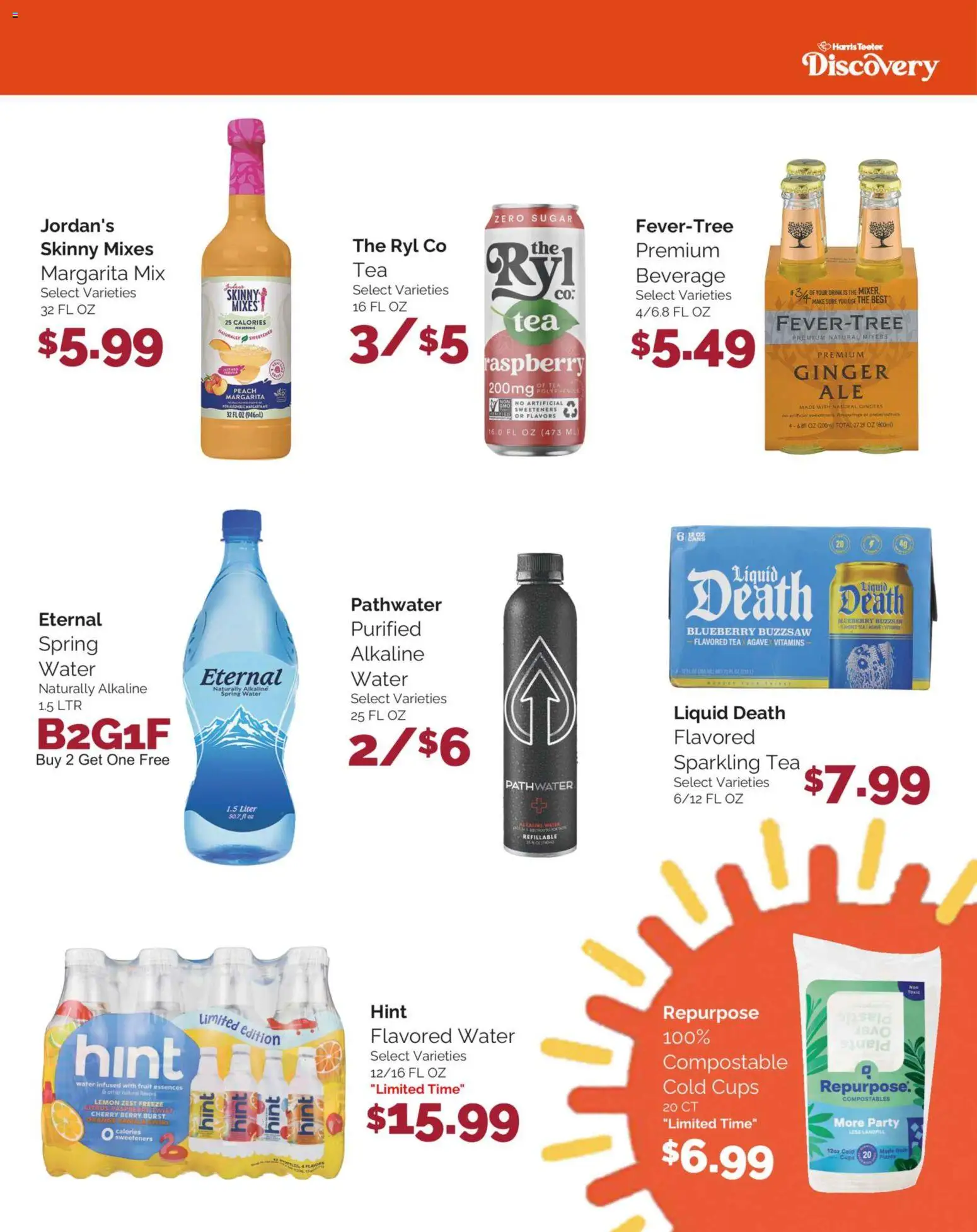 Harris Teeter Monthly Ad - valid from 20.05.2026 | Page: 9 | Products: Ginger, Tea, Sugar, Peach