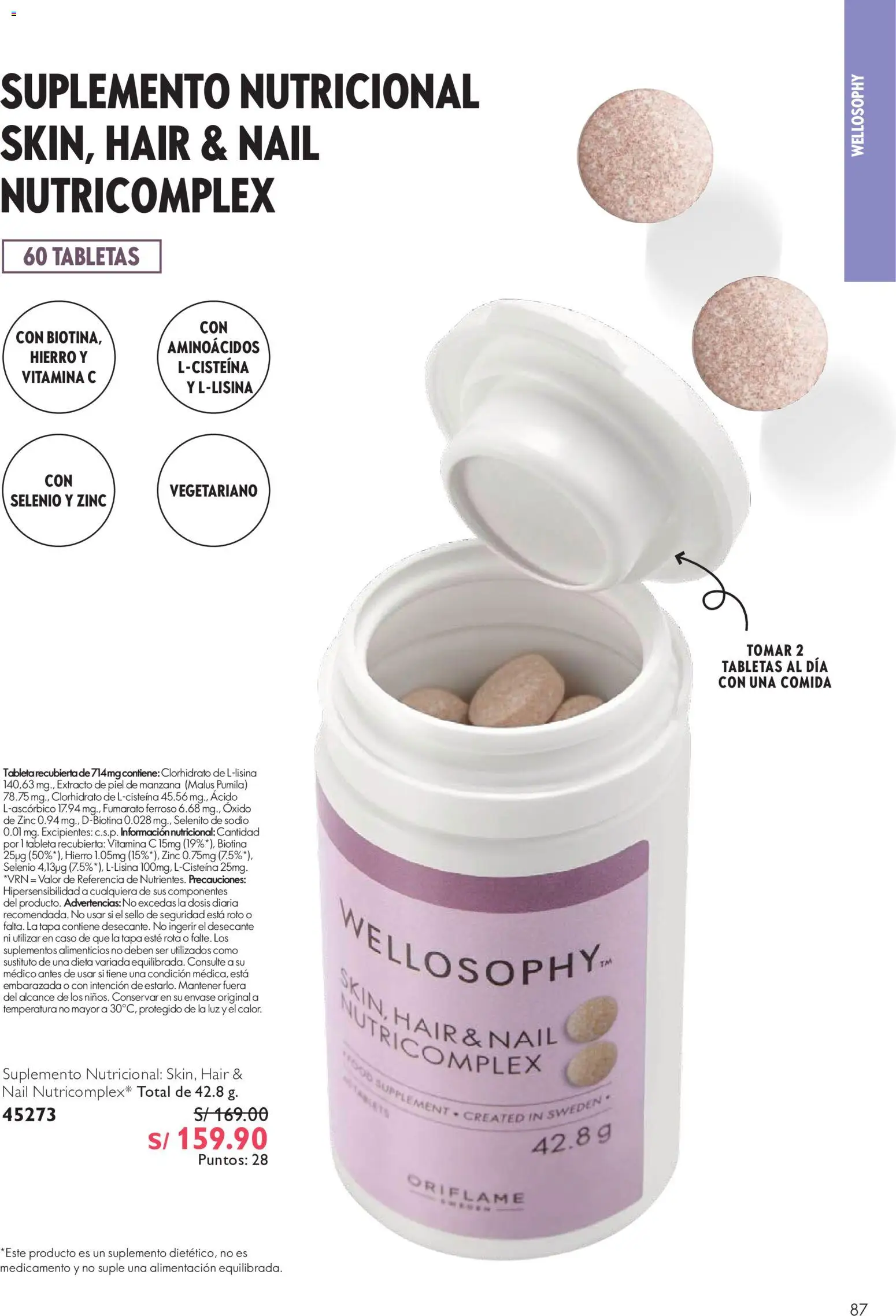Catálogo Oriflame válido desde 12/09/2026 | Página: 87 | Productos: Tapa, Tableta