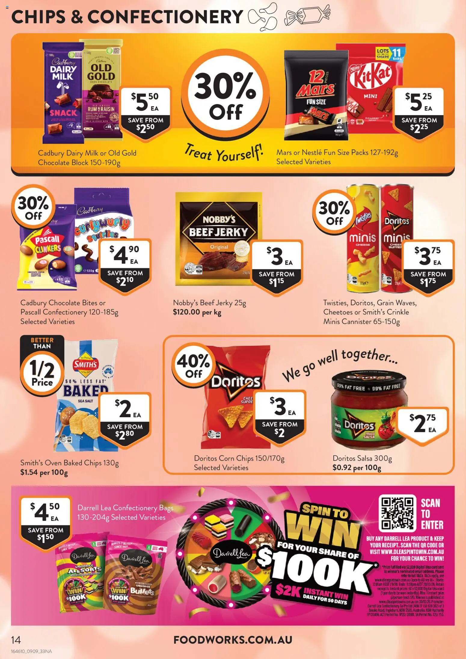 Foodworks catalogue - valid from 09/09/2026 | Page: 14 | Products: Confectionery, Jerky, Beef, Digital