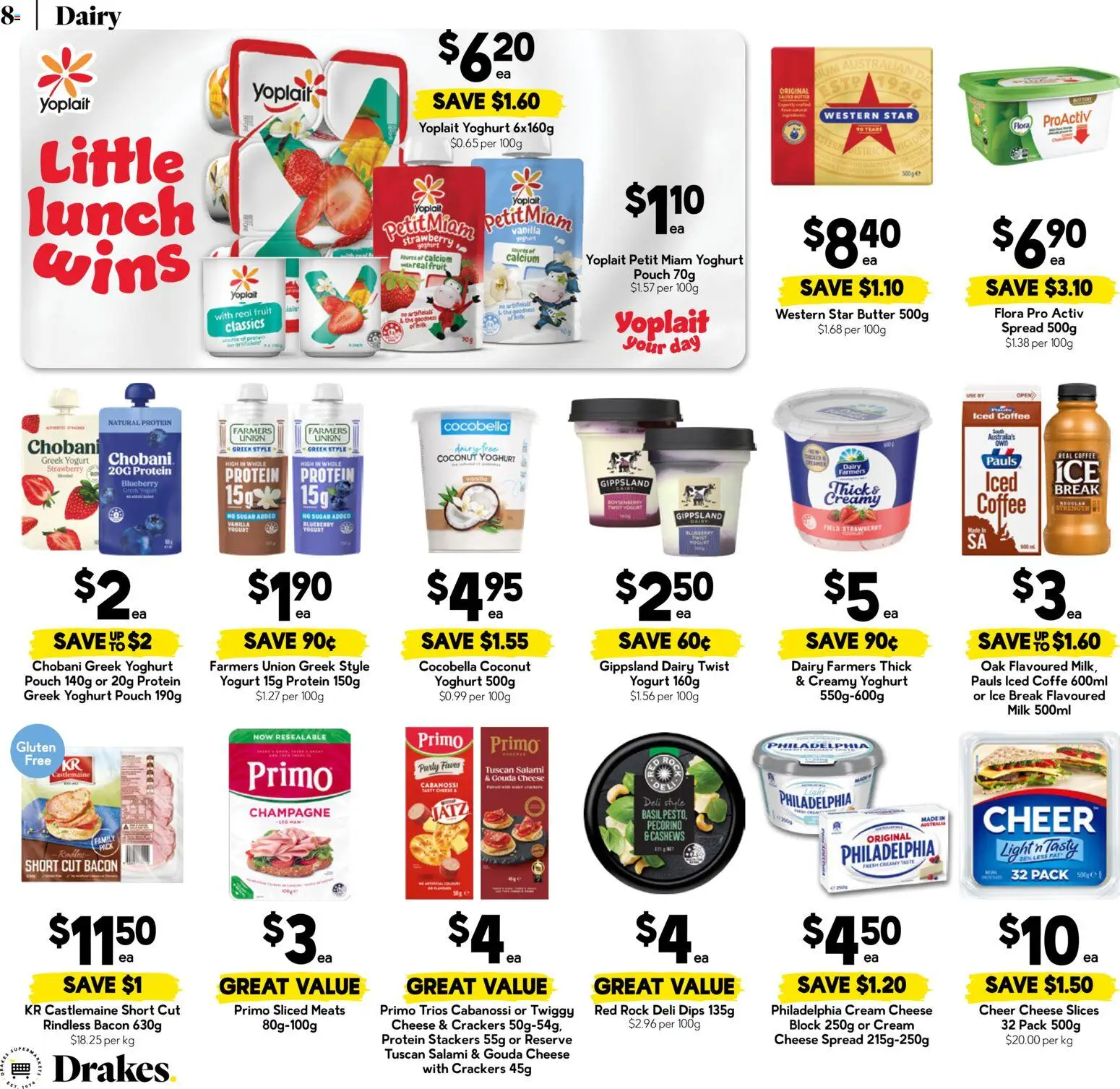 Drakes catalogue - valid from 30/09/2026 | Page: 8 | Products: Champagne, Salami, Protein yogurt, Greek yogurt