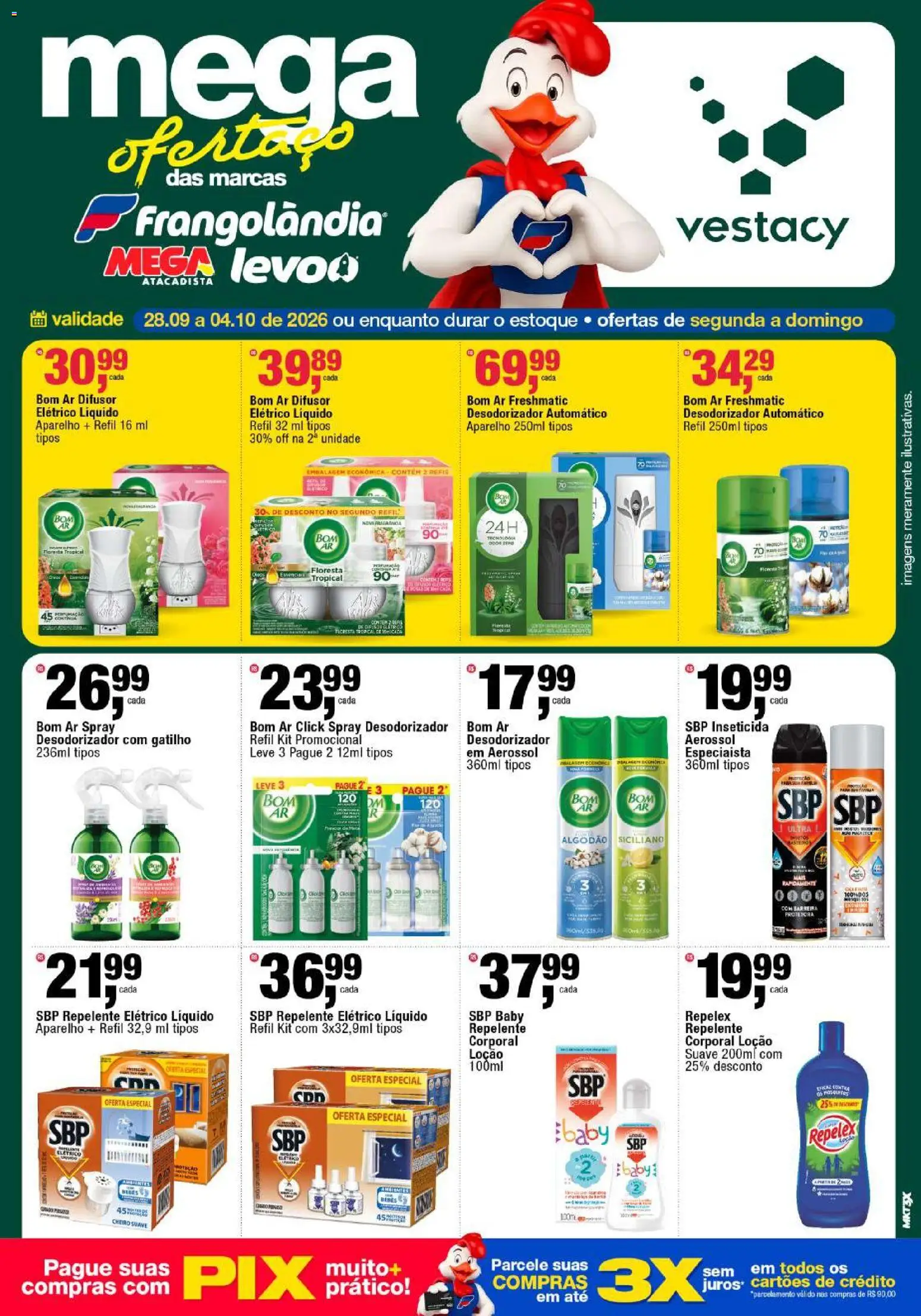 Frangolândia Folheto - válido de 28/09/2026 | Página: 7 | Produtos: Difusor, Repelente, Algodão, Inseticida