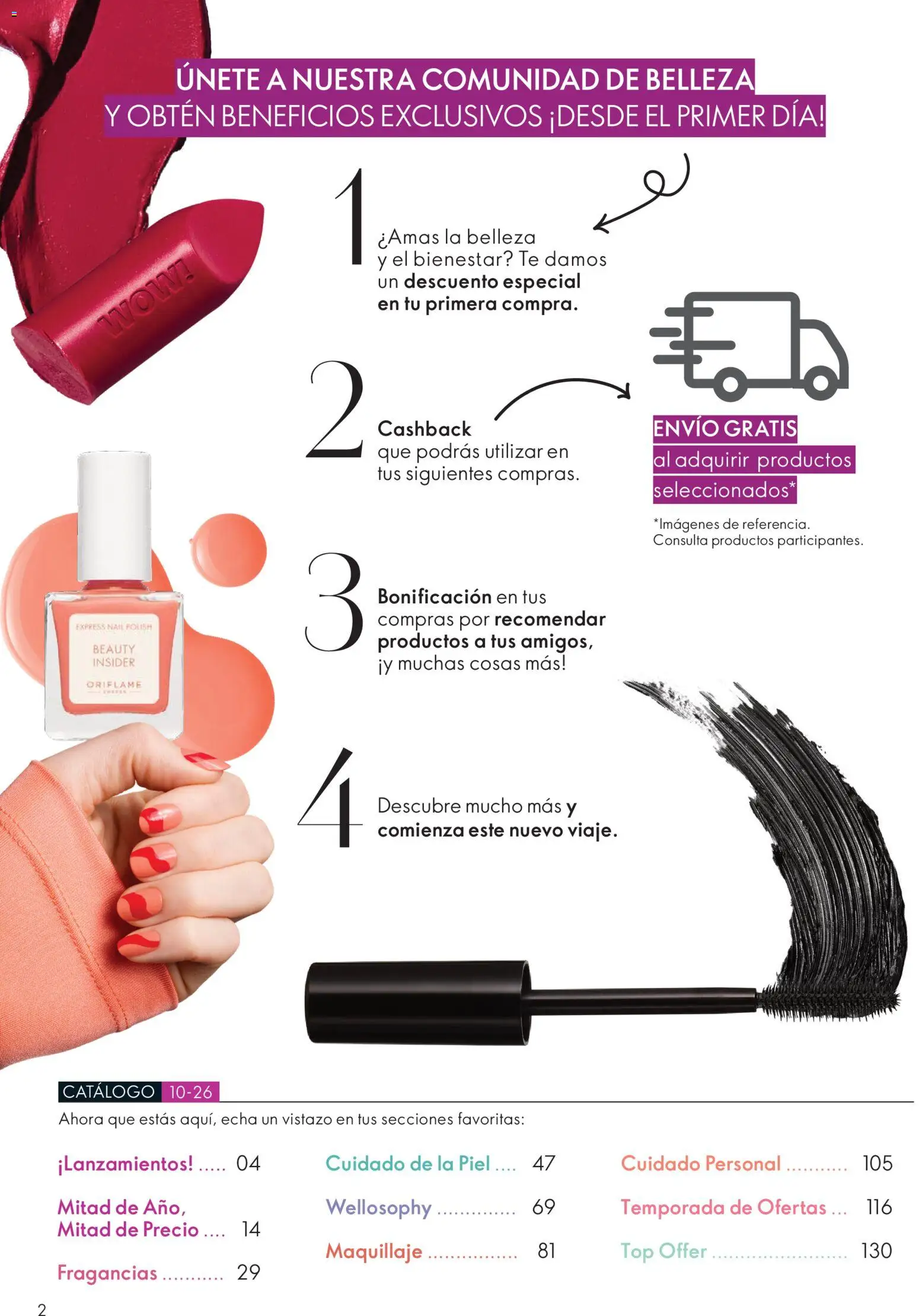 Oriflame Ofertas │ válido desde el 10.07.2026 | Página: 2 | Productos: Top, Maquillaje, Té