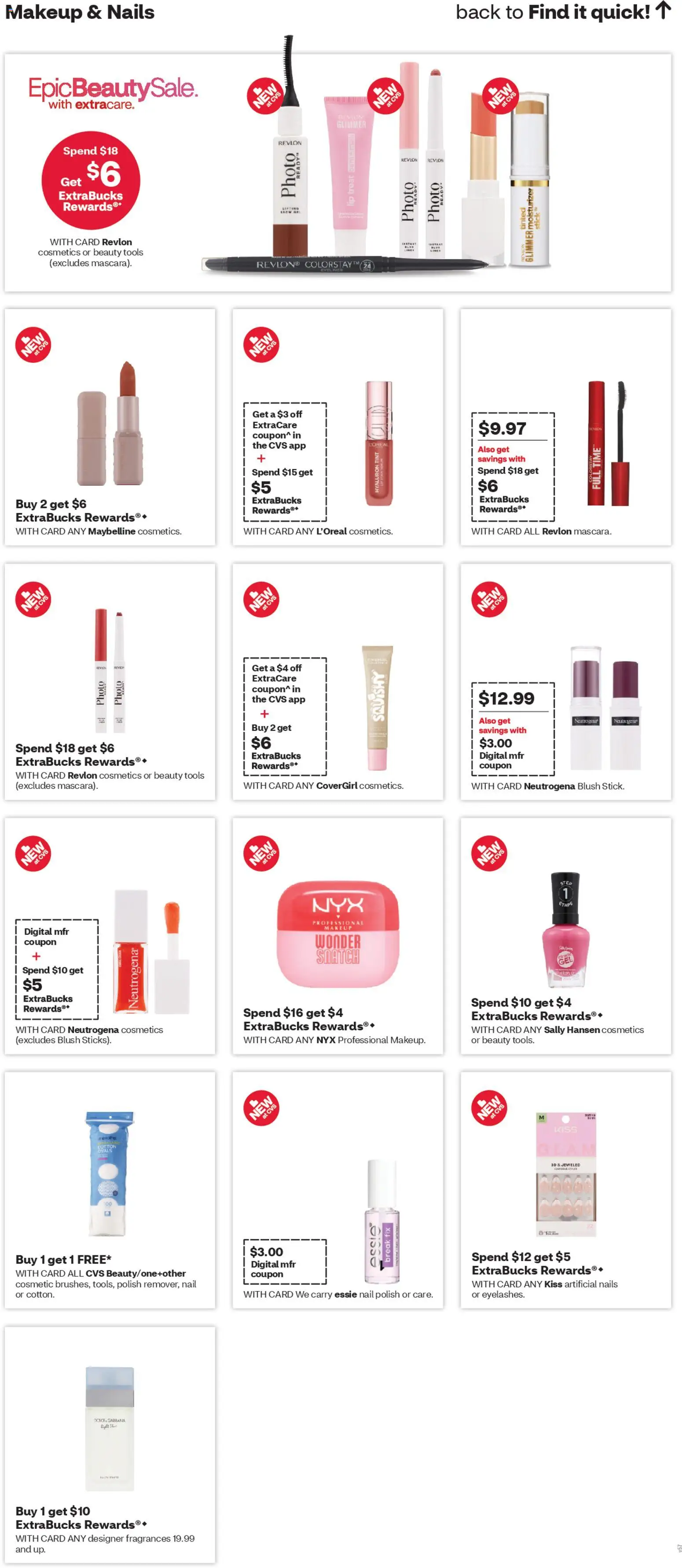 CVS Pharmacy Weekly Ad - WA - valid from 15.03.2026 | Page: 11 | Products: Nail, Blush, Nail polish, Mask