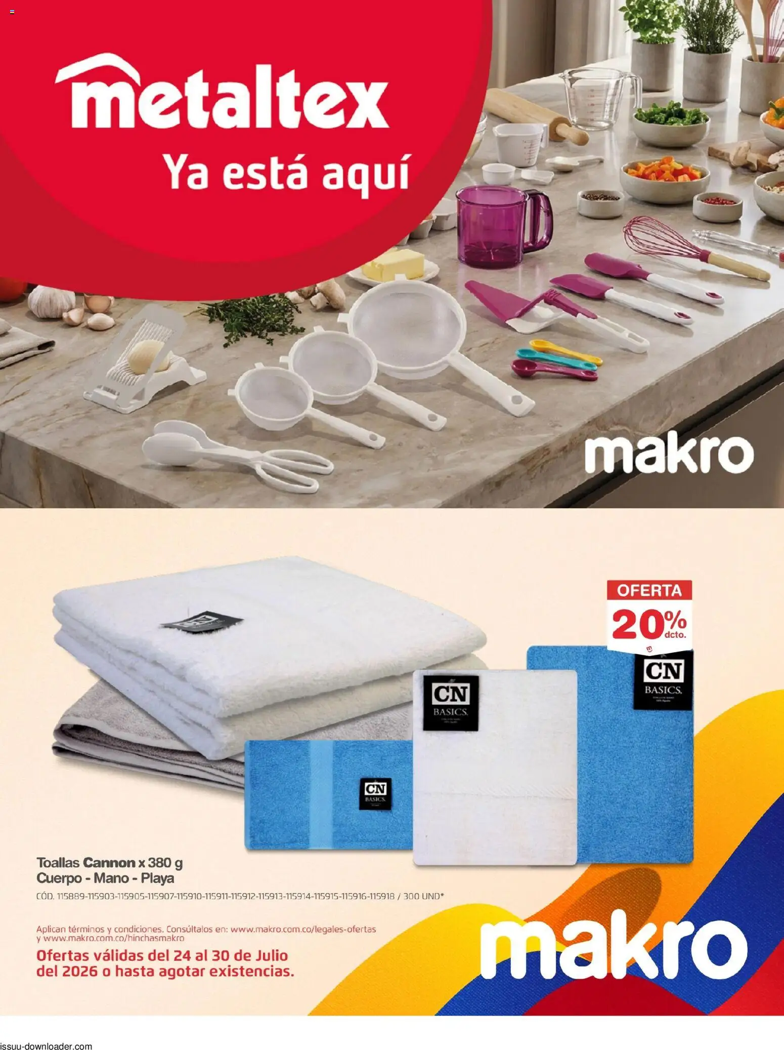 Makro revista - valida desde el 24/07/2026 | Página: 32 | Productos: Toallas