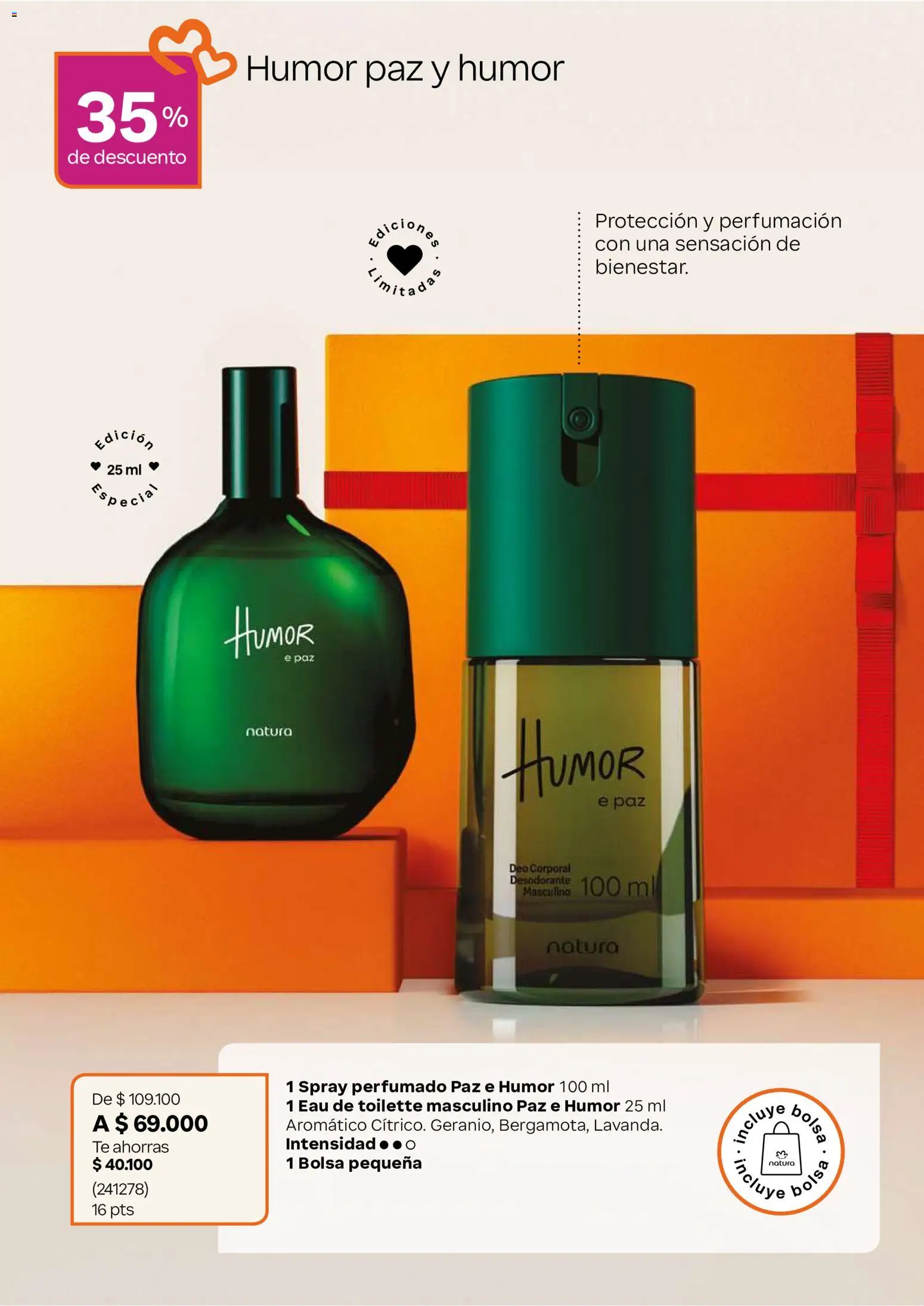 Natura revista - valida desde el 22/07/2026 | Página: 13 | Productos: Té, Bolsa, Eau de toilette, Desodorante