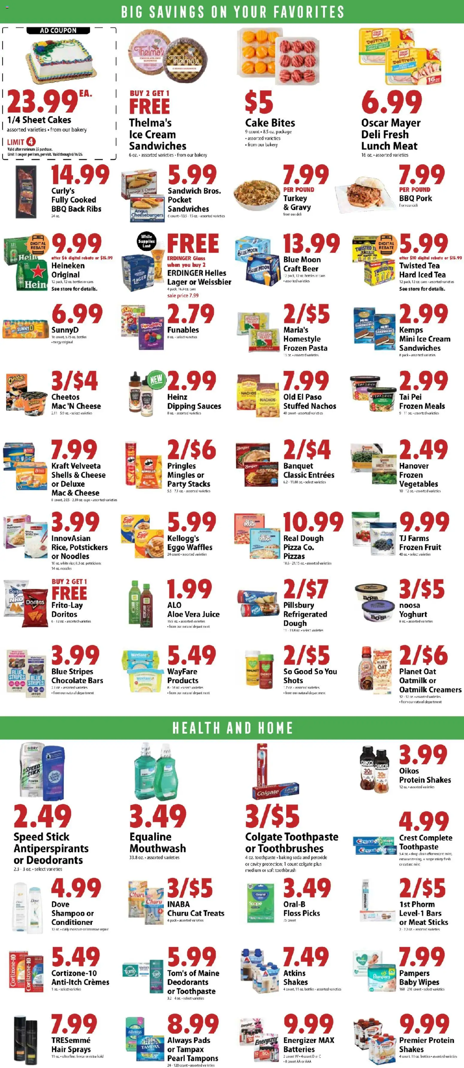 Festival Foods Weekly Ad - valid from 10.06.2026 | Page: 7 | Products: Chocolate, Beer, Pork, Vegetables
