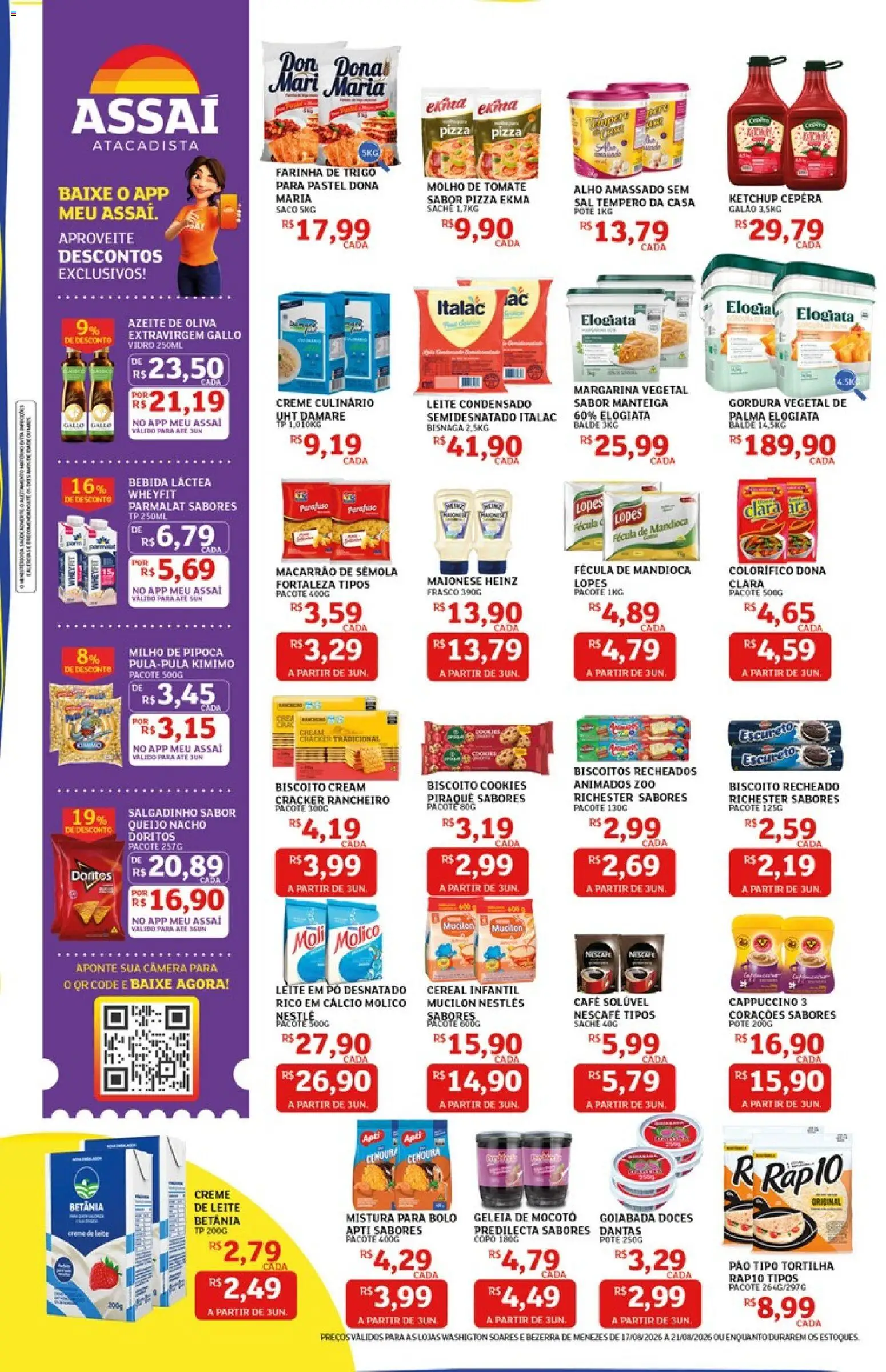 Assaí Atacadista Folheto - válido de 17/08/2026 | Página: 2 | Produtos: Alho, Tomate, Bebida, Mistura para bolo