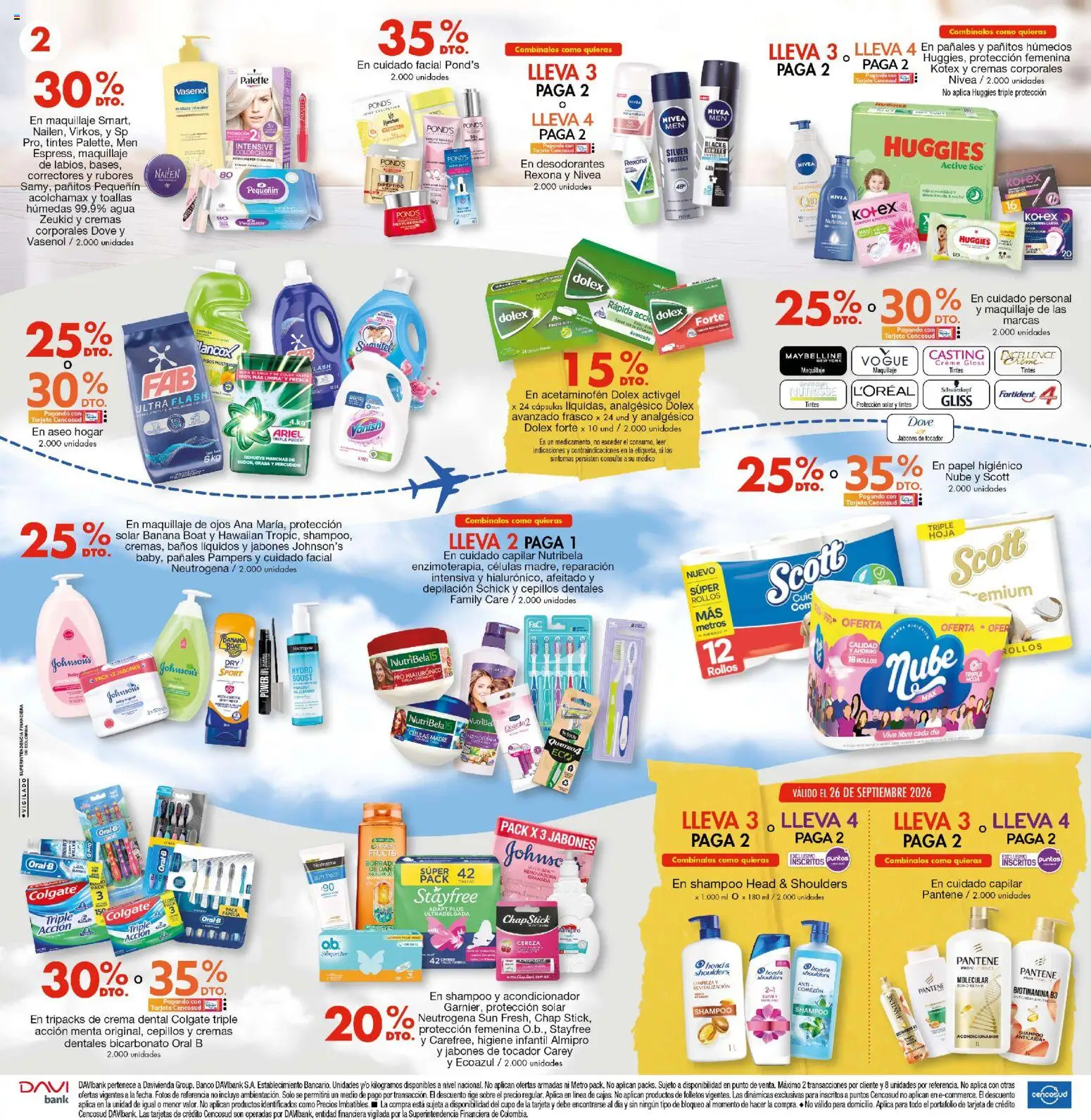 Metro revista - valida desde el 24/09/2026 | Página: 2 | Productos: Frasco, Banco, Head & Shoulders, Pañales
