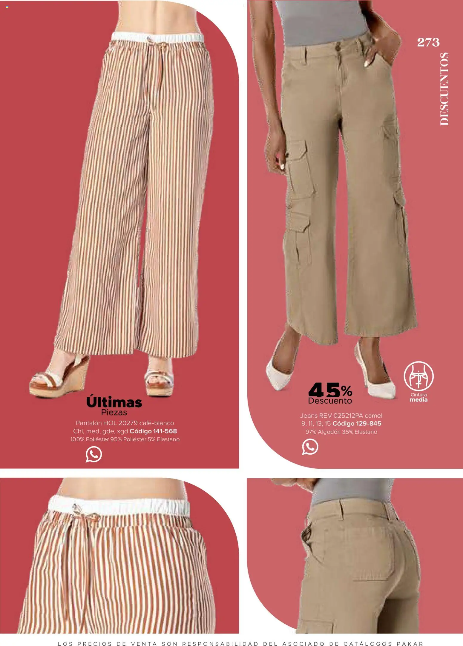 Nuevas ofertas de SC Pakar válidas en toda la República Mexicana desde el 31/07/2026. ¡Encuentra las mejores ofertas en SC Pakar catálogo Ropa! | Página: 273 | Productos: Algodón
