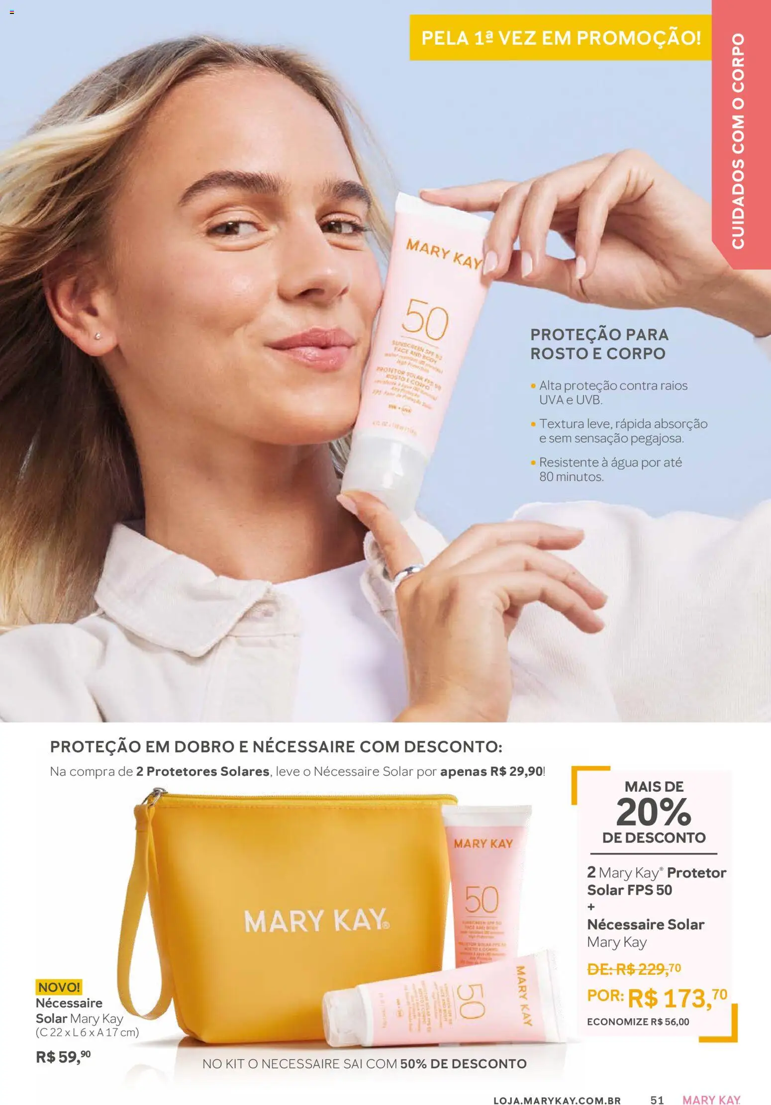 Mary Kay Folheto - válido de 01/03/2026 | Página: 51 | Produtos: Protetor solar, Necessaire, Body