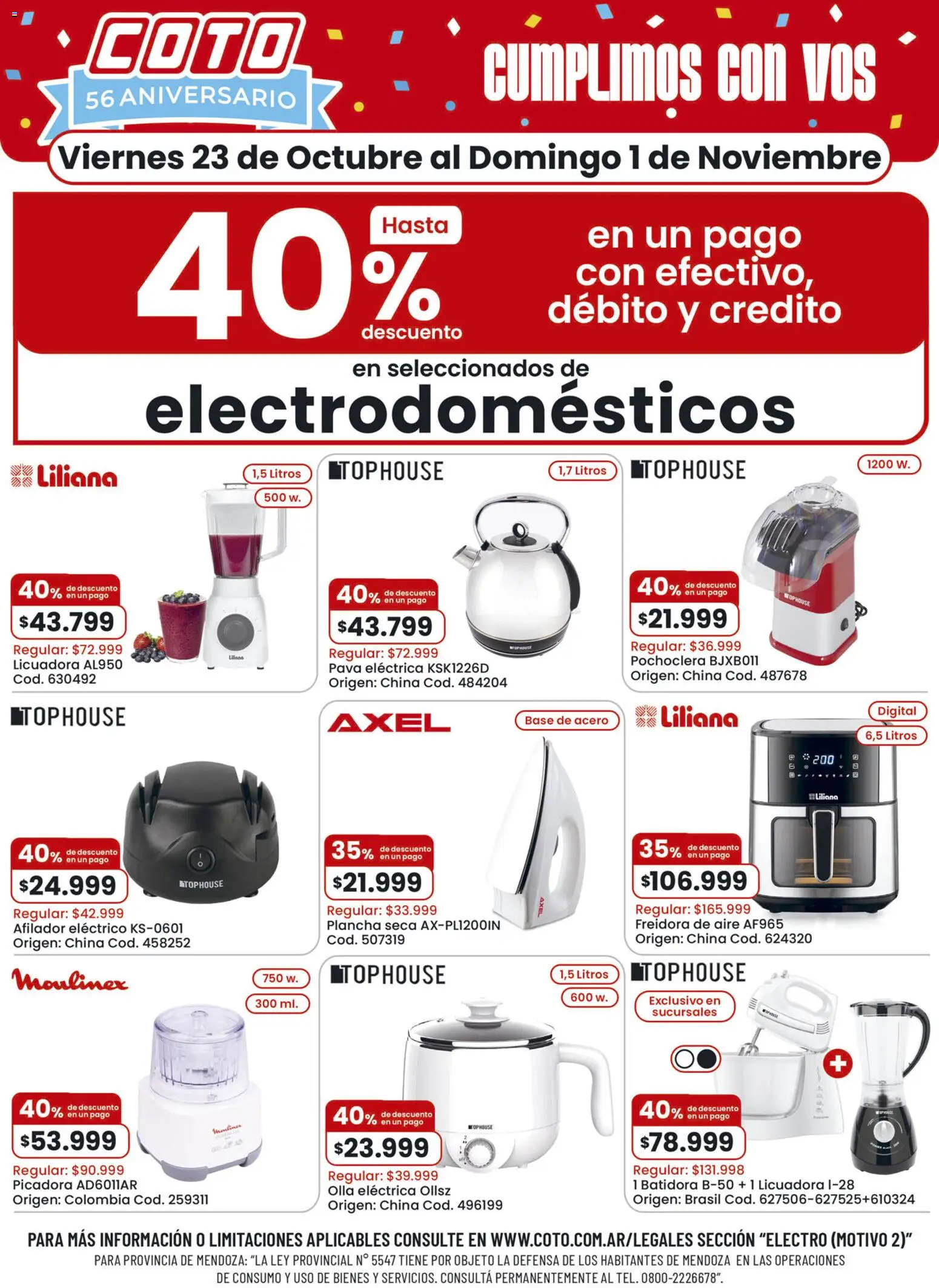 Coto - Electrodomésticos │ válido desde el 23/10/2026 | Página: 1