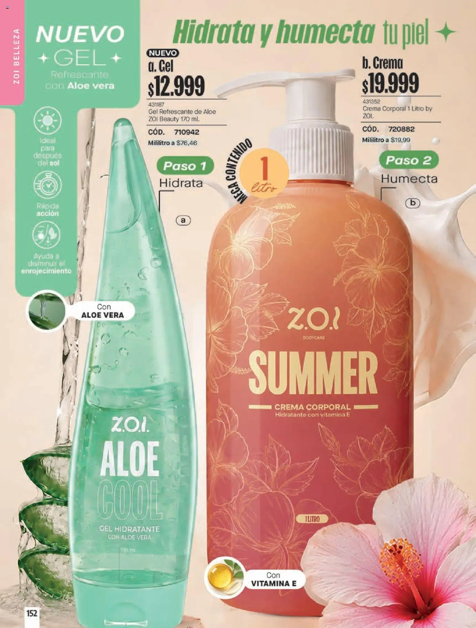 Pacifika revista - valida desde el 18/10/2026 | Página: 152 | Productos: Crema, Aloe vera