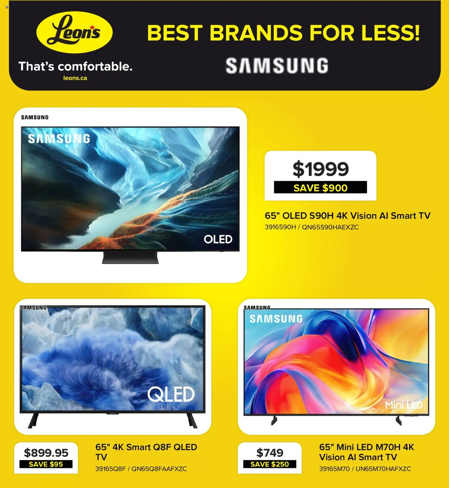 Leon's flyer valid from Sep 3, 2026 | Page: 1 | Products: Tv