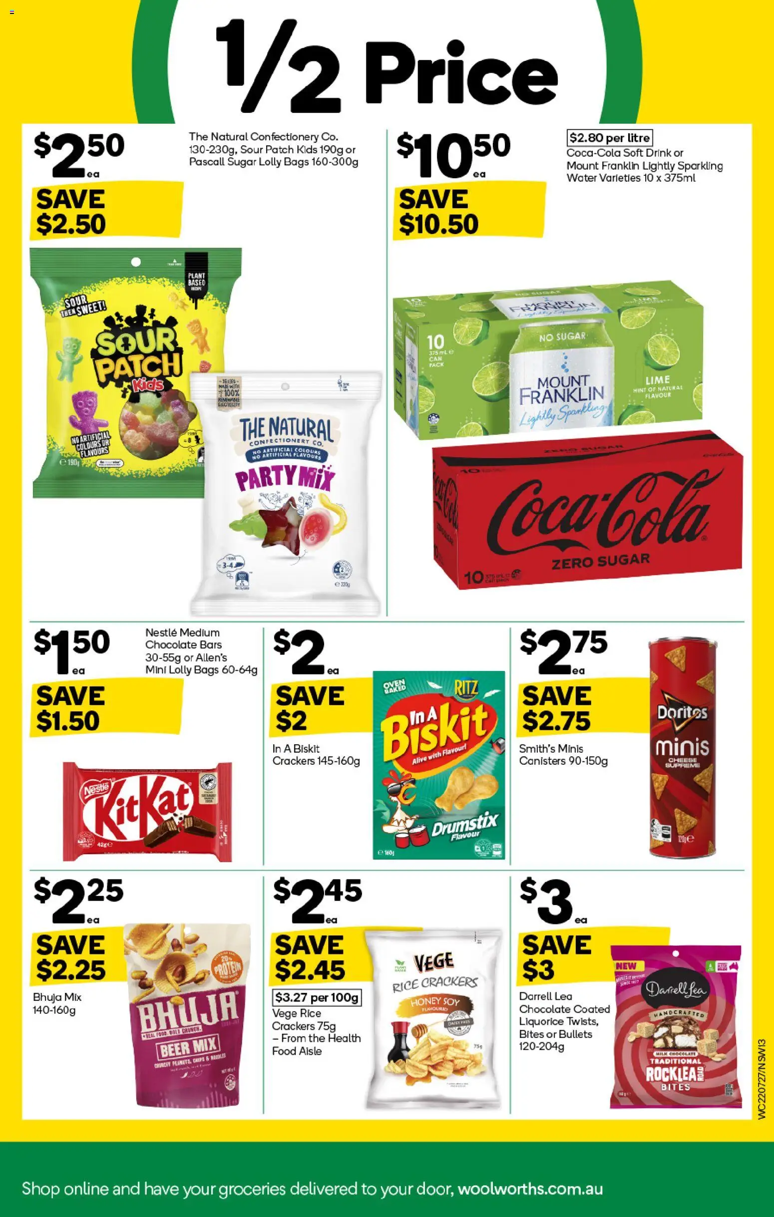 Woolworths catalogue - valid from 22/07/2026 | Page: 13 | Products: Milk, Chocolate, Rice, Sugar