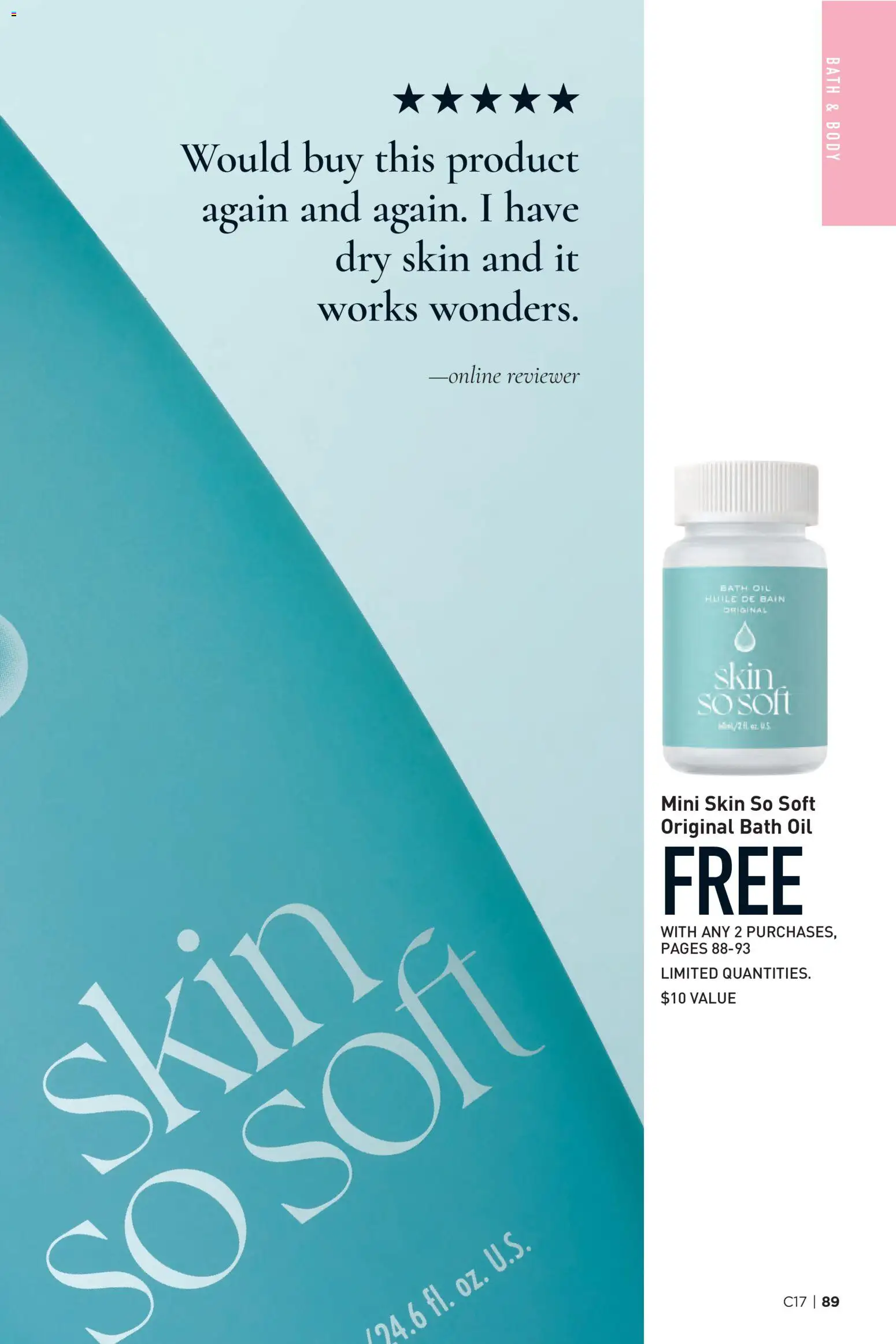 Avon flyer valid from Aug 13, 2026 | Page: 89 | Products: Bath, Oil