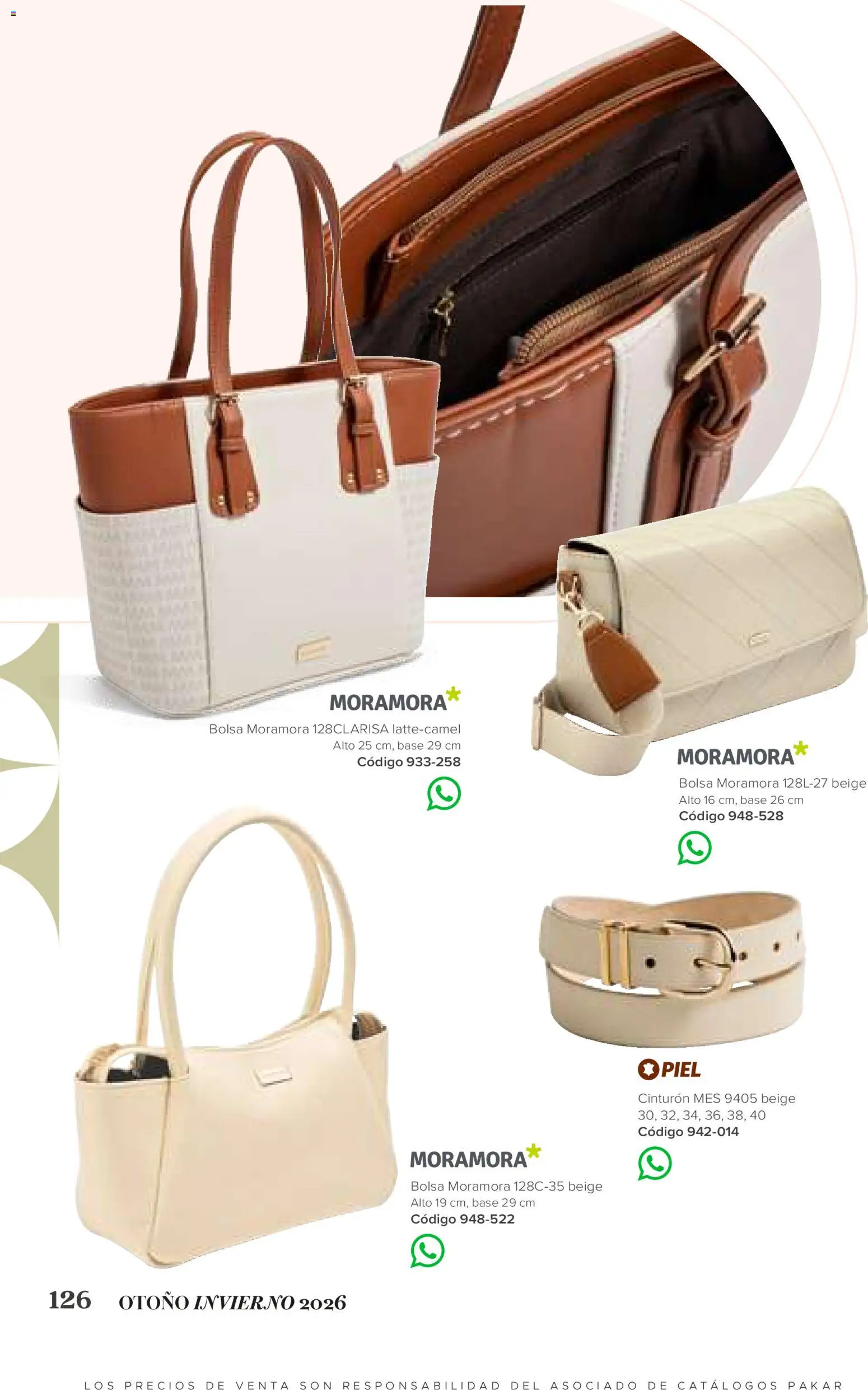 Nuevas ofertas de SC Pakar válidas en toda la República Mexicana desde el 31/07/2026. ¡Encuentra las mejores ofertas en SC Pakar catálogo Ropa! | Página: 126 | Productos: Cinturón, Bolsa
