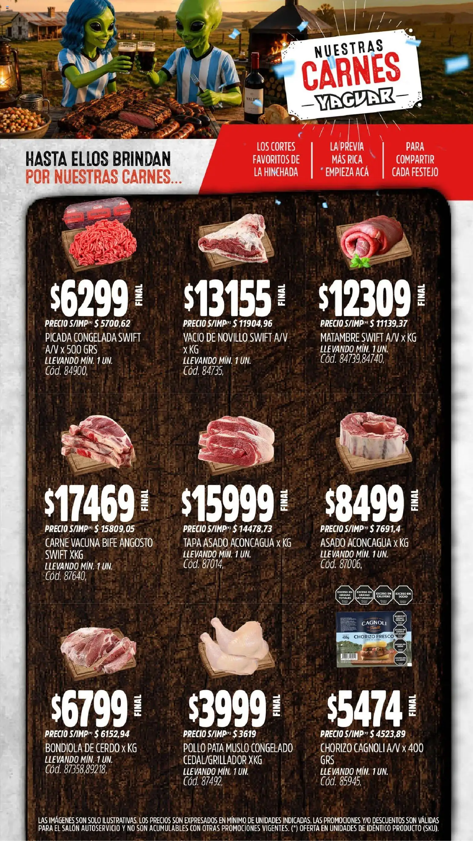 Yaguar - Oferta Semanal Parque Chacabuco │ válido desde el 29/06/2026 | Página: 5 | Productos: Pollo, Chorizo, Cerdo