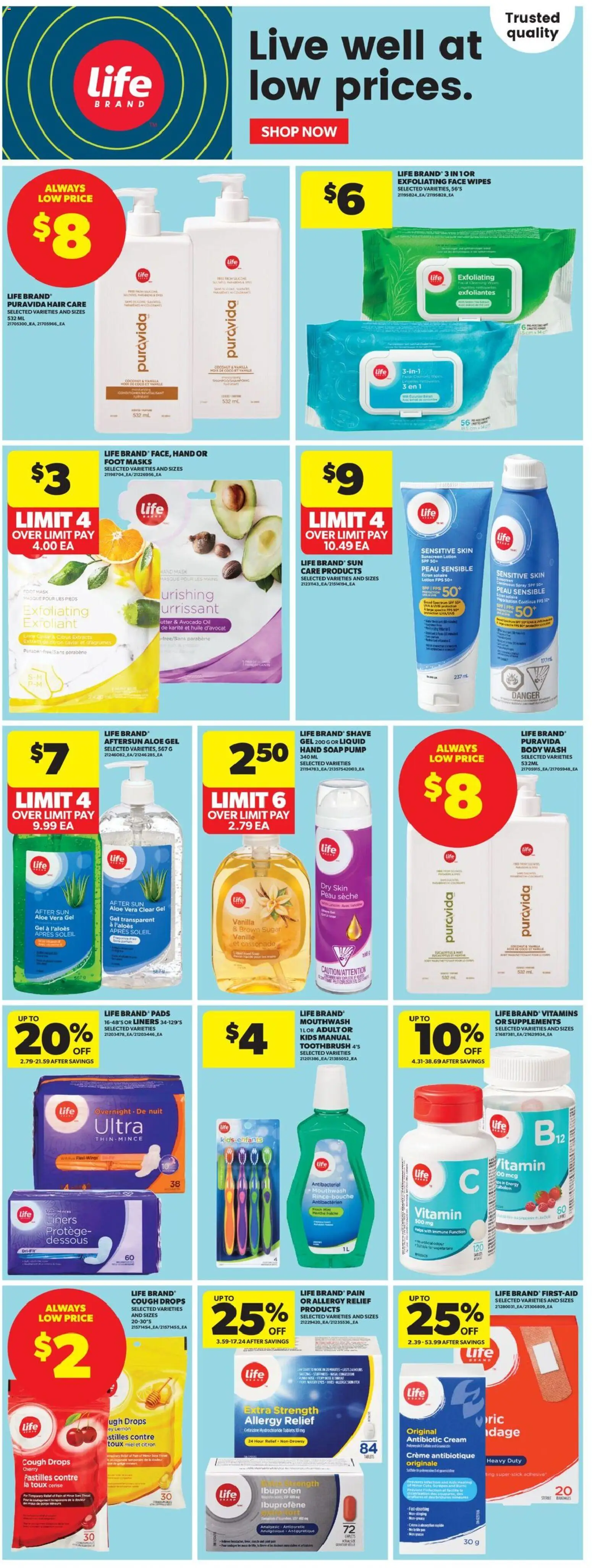 Real Canadian Superstore flyer valid from Aug 6, 2026 | Page: 10 | Products: Toothbrush, Avocado oil, Mask, Mouthwash