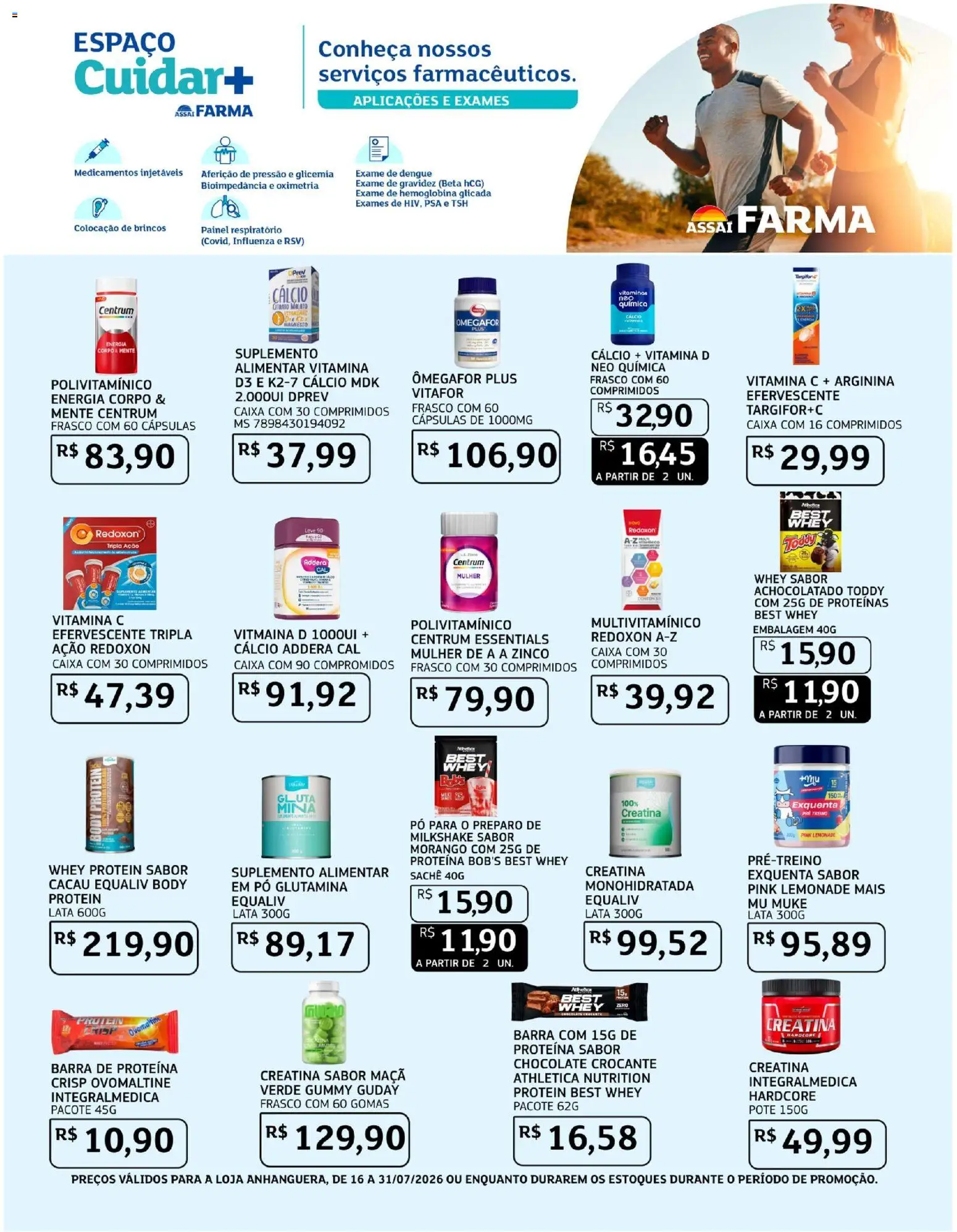 Assaí Atacadista Folheto - válido de 16/07/2026 | Página: 6 | Produtos: Polivitamínico, Achocolatado, Milkshake, Vitamina c