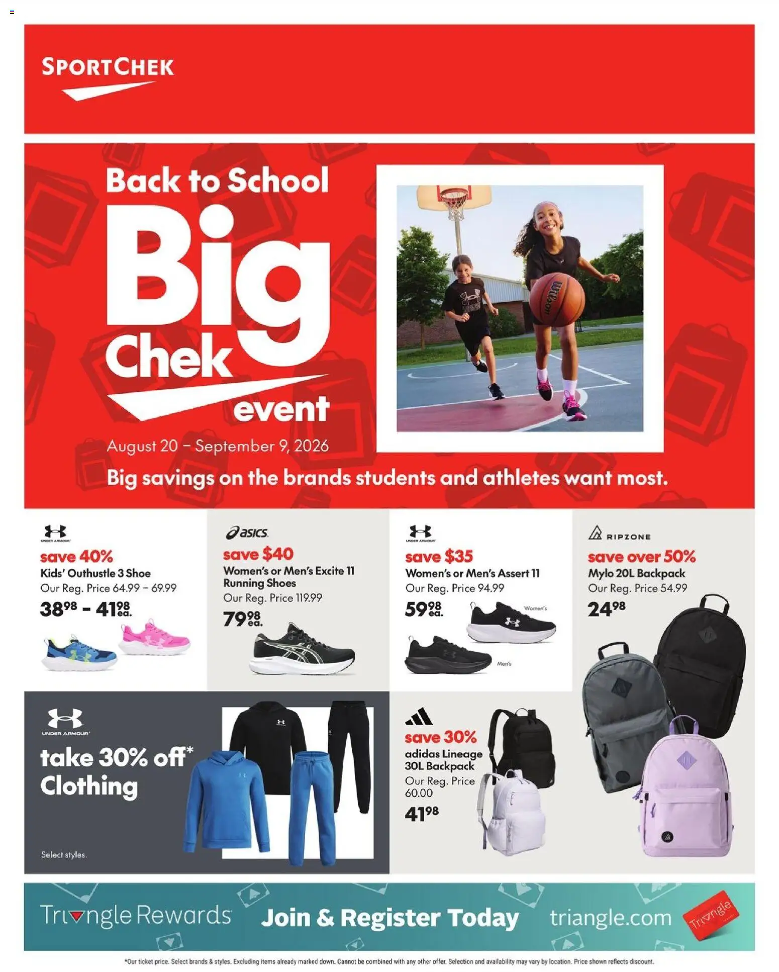 Sport Chek flyer valid from Aug 20, 2026 | Page: 1
