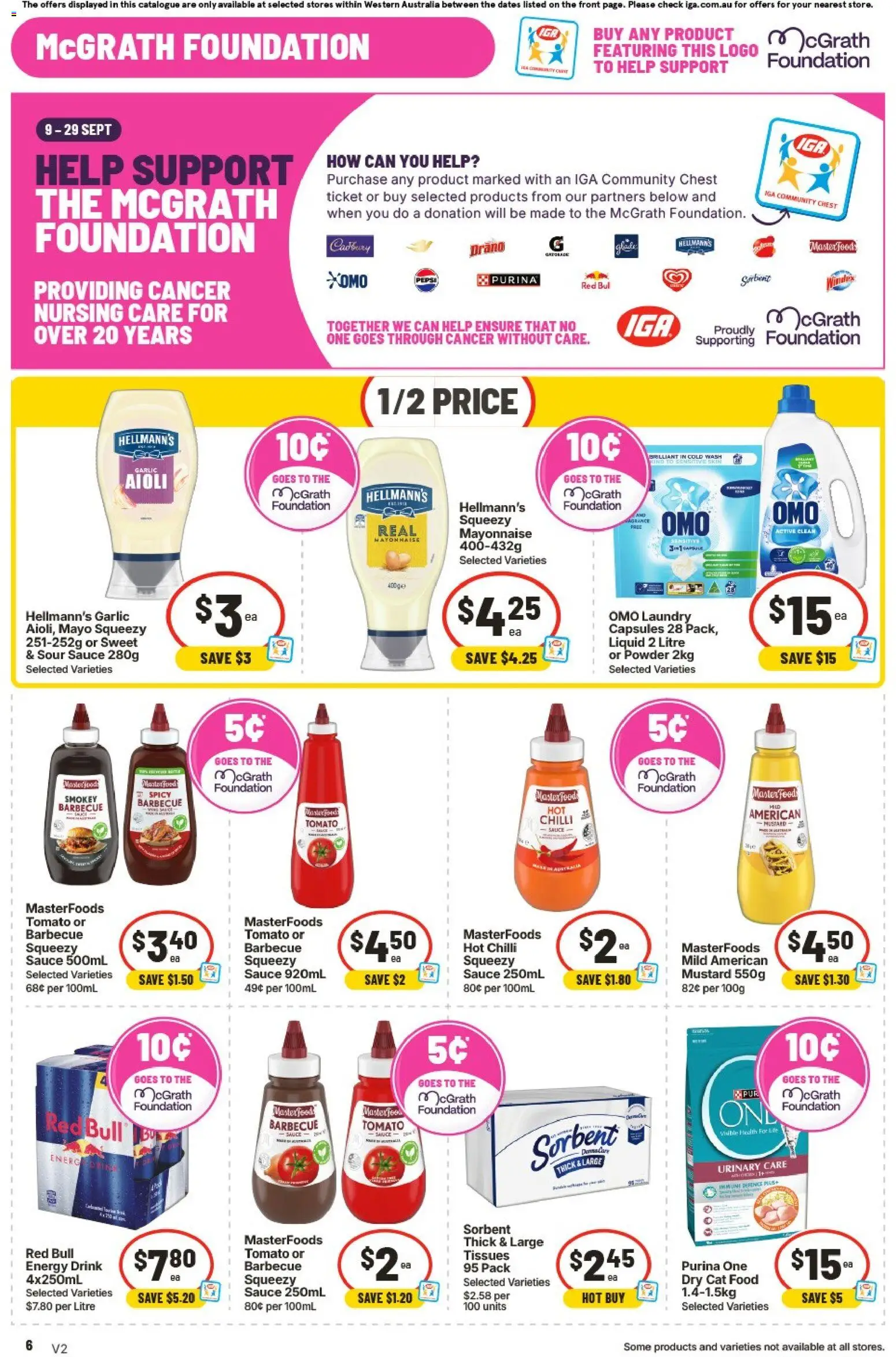 IGA catalogue - valid from 23/09/2026 | Page: 14 | Products: Tomato, Foundation, Laundry, Tissues