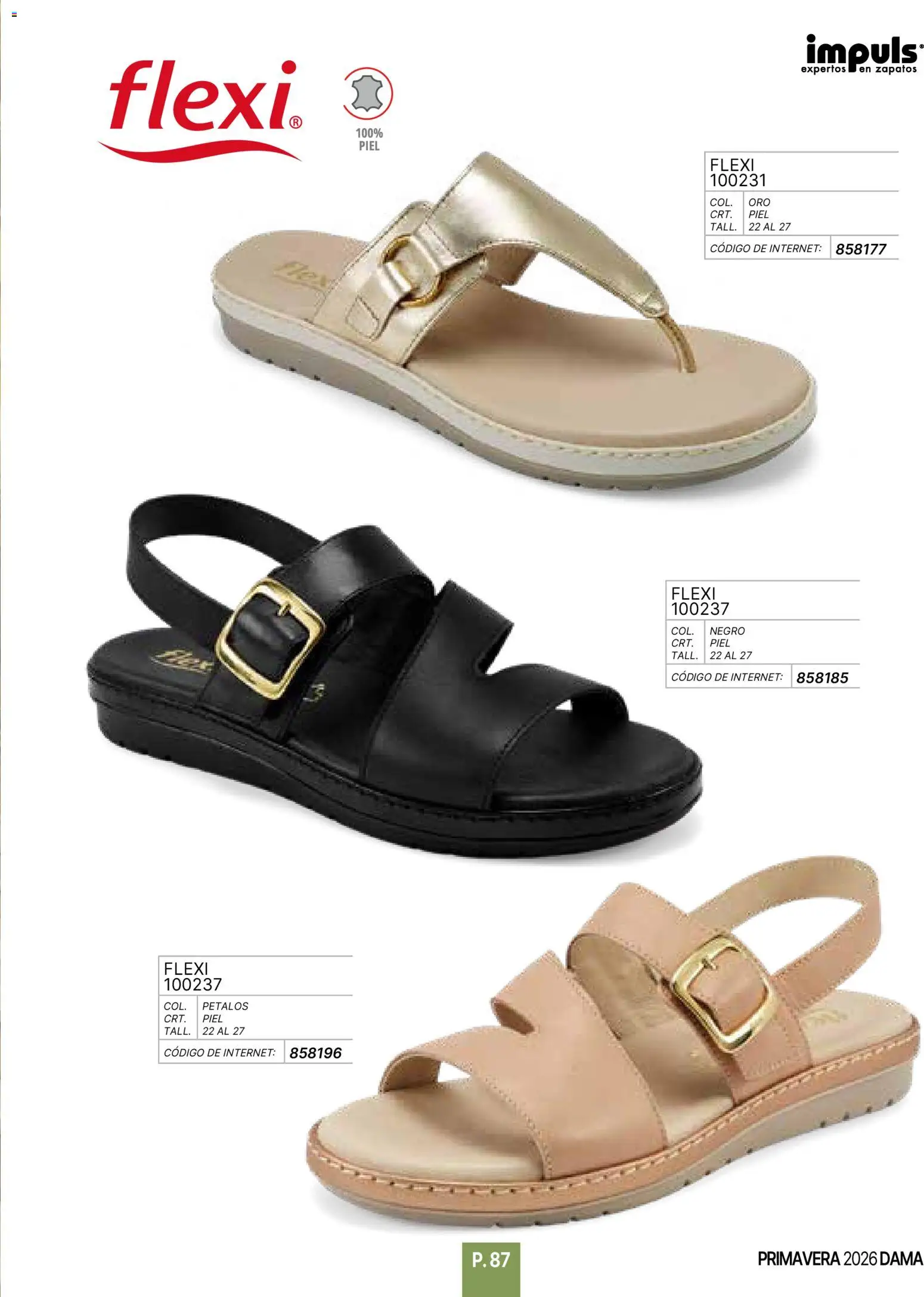Nuevas ofertas de Impuls válidas en toda la República Mexicana desde el 01.01.2026. ¡Encuentra las mejores ofertas en Impuls catálogo Primavera! | Página: 89 | Productos: Zapatos