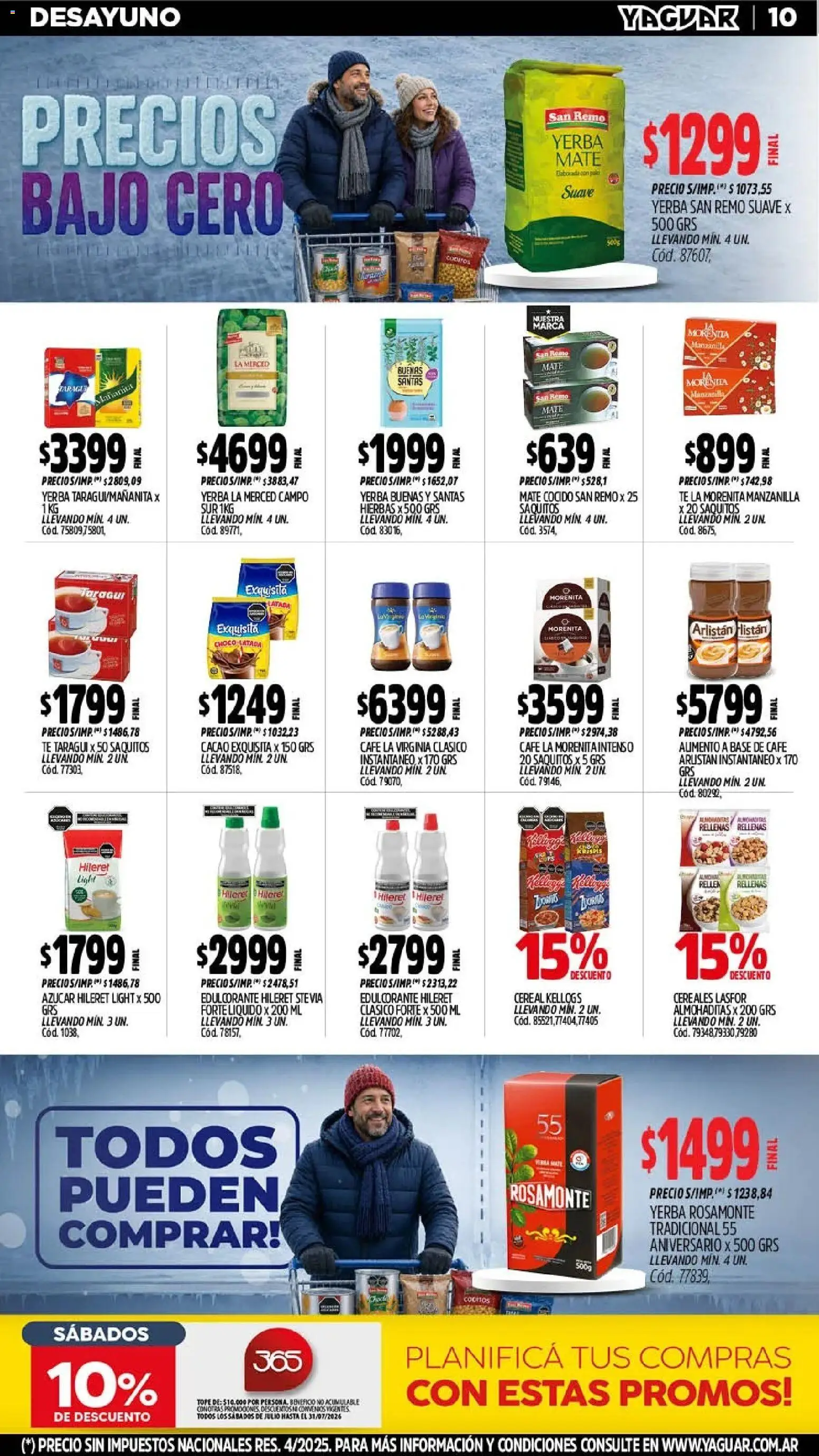 Yaguar - Oferta Semanal Trelew │ válido desde el 20/07/2026 | Página: 11 | Productos: Mate, Café, Té, Mate cocido