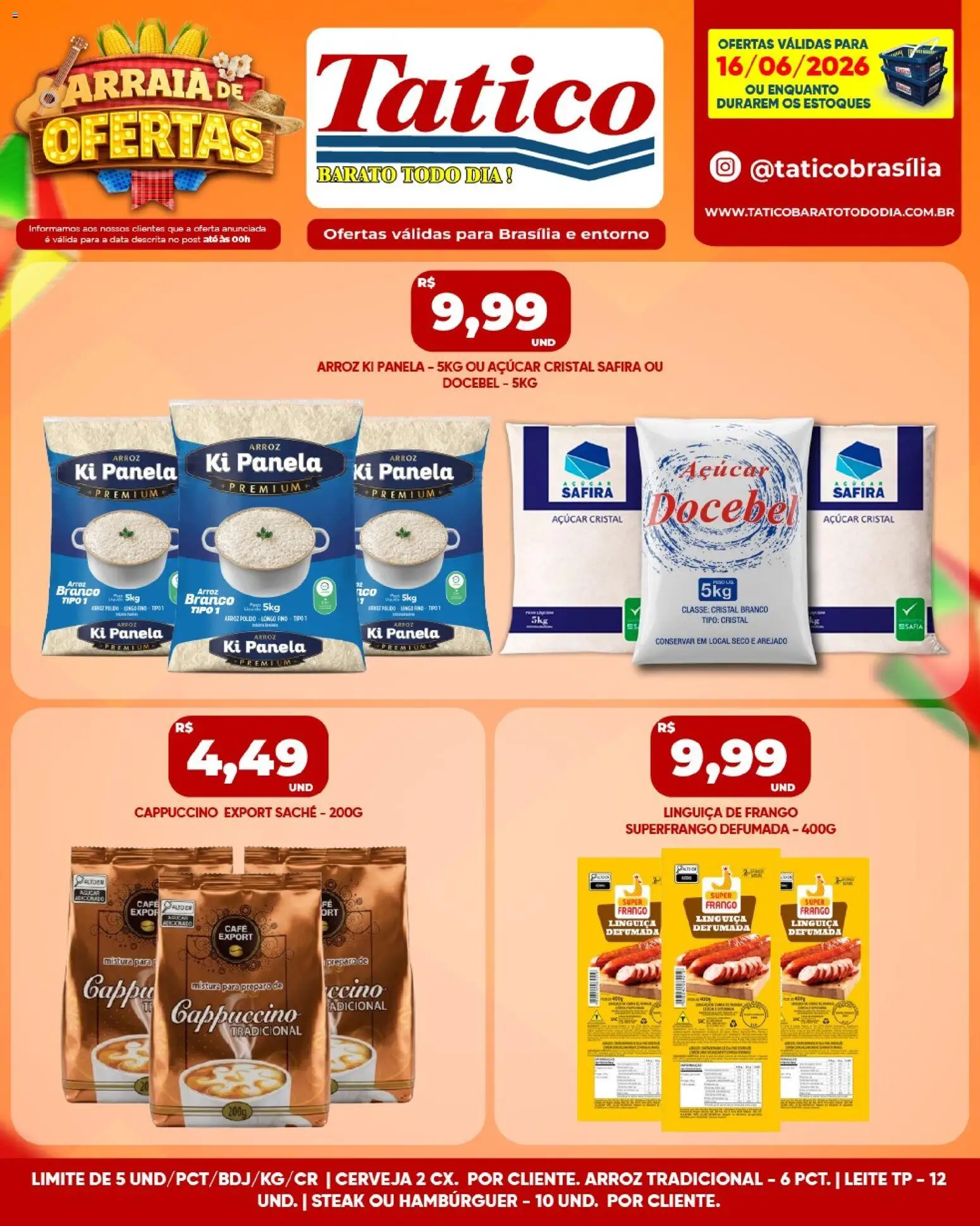 Tatico Folheto - válido de 16.06.2026 | Página: 7 | Produtos: Café, Hambúrguer, Açúcar, Frango