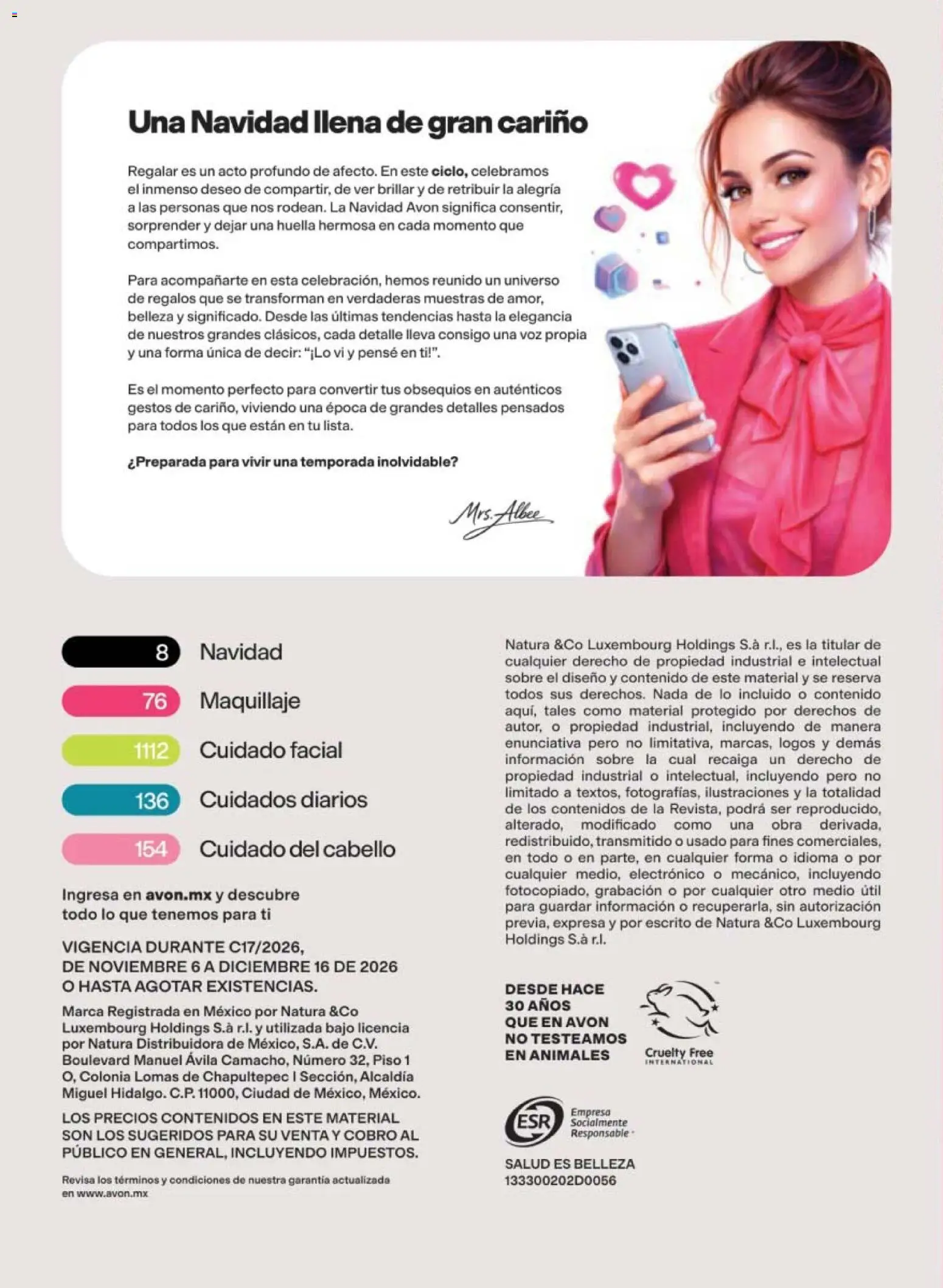 Nuevas ofertas de AVON válidas en toda la República Mexicana desde el 06/11/2026. ¡Encuentra las mejores ofertas en AVON campaña 17 2026! | Página: 2