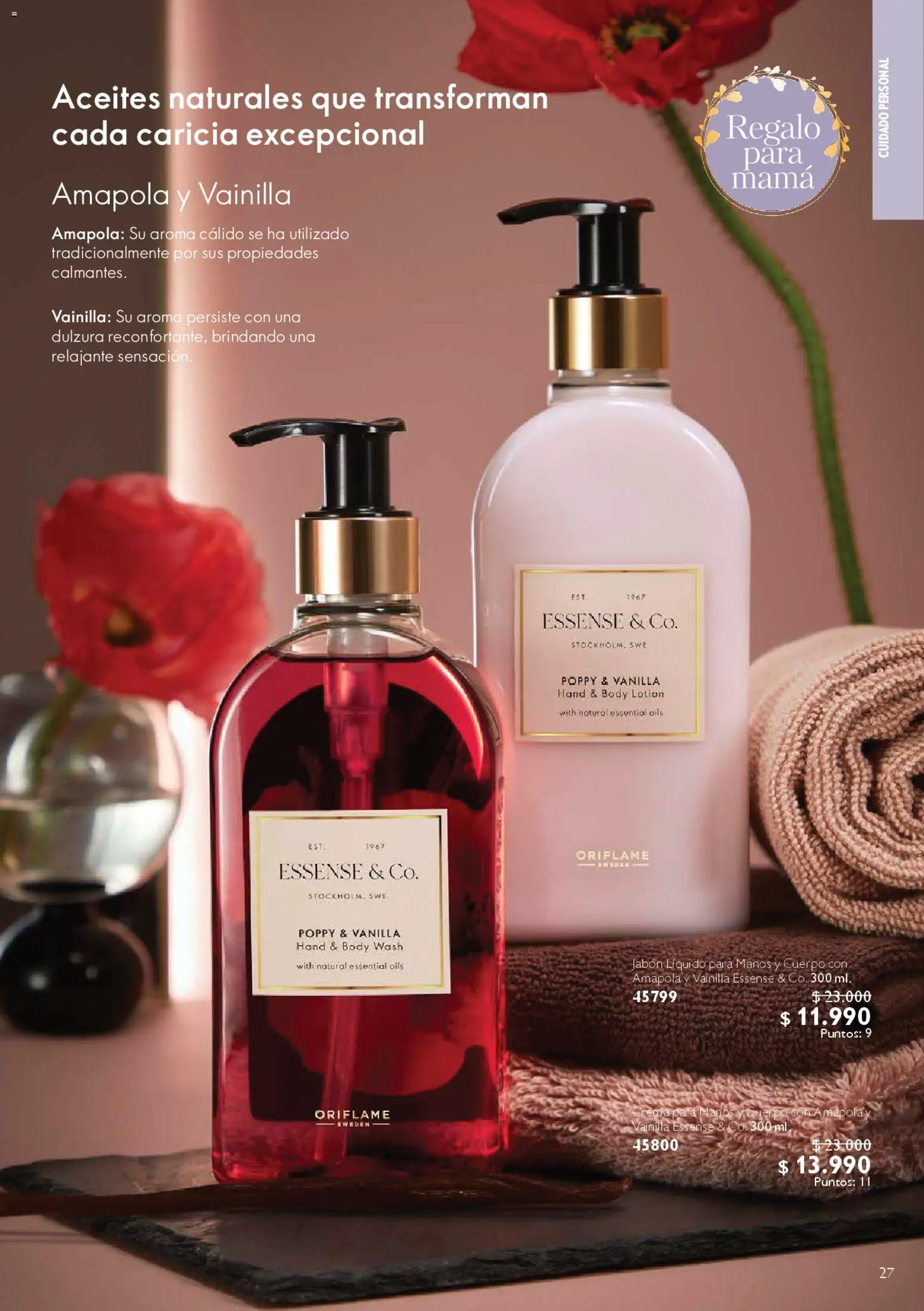Oriflame ofertas  │ válido desde el 28.03.2026 | Página: 27 | Productos: Body, Jabón, Jabón líquido, Crema