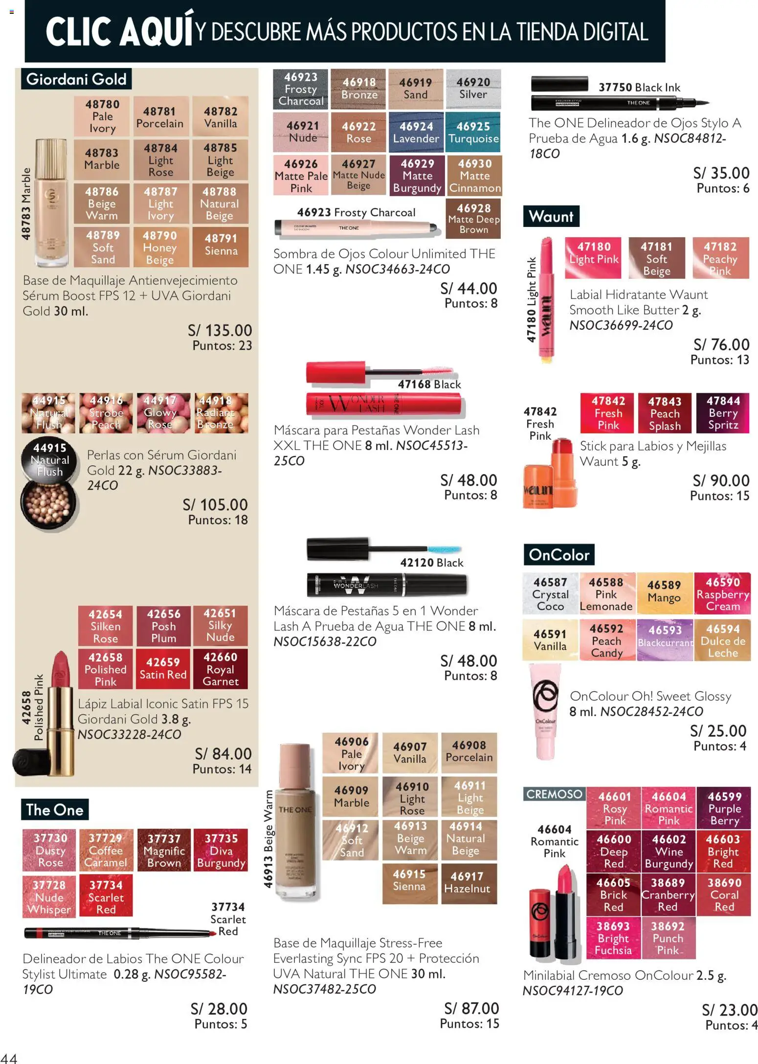 Catálogo Oriflame válido desde 24/10/2026 | Página: 44