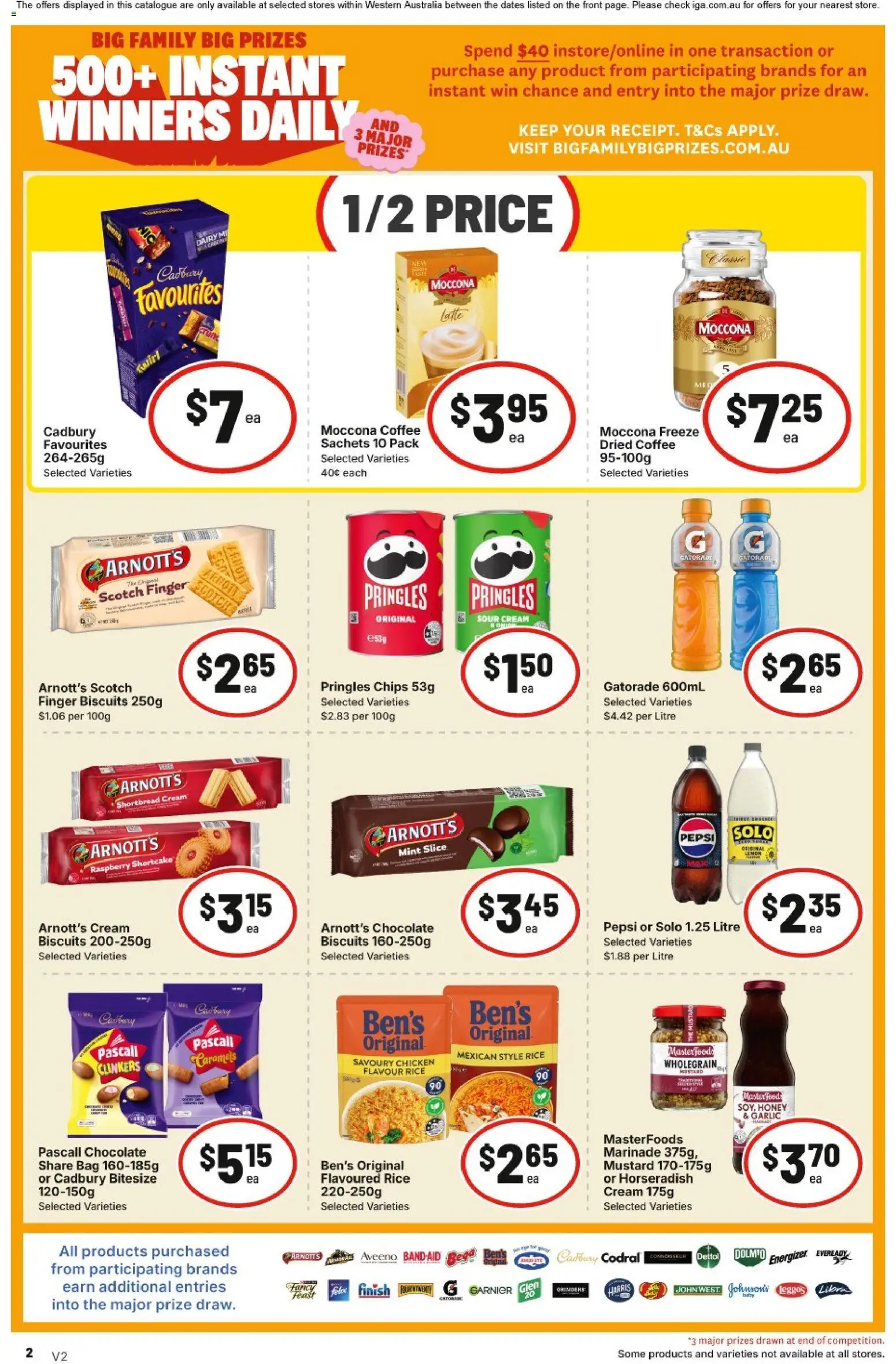 IGA catalogue - valid from 22/07/2026 | Page: 2 | Products: Rice, Biscuits, Raspberry, Moccona
