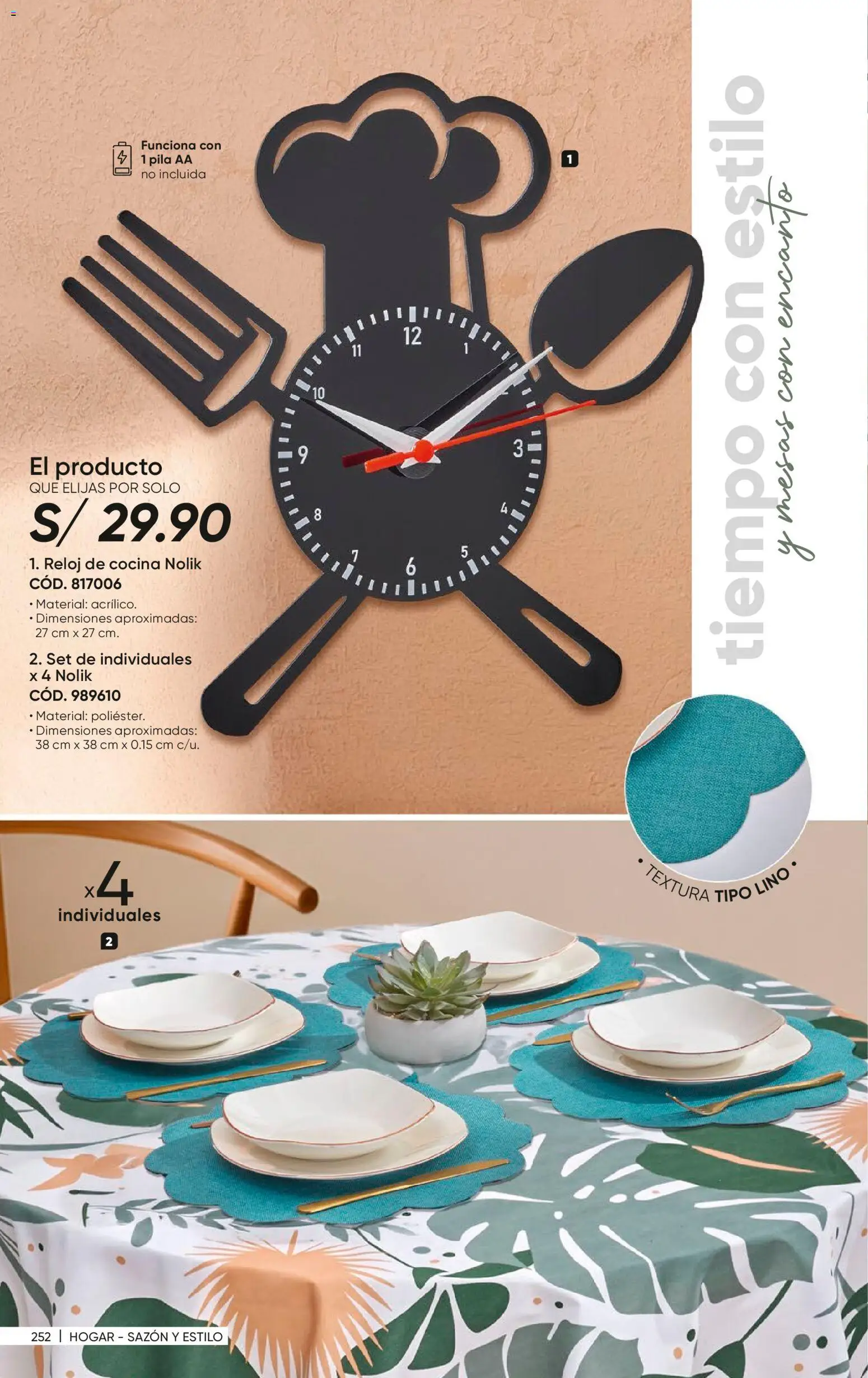 Catálogo Azzorti válido desde 27/07/2026 | Página: 254 | Productos: Reloj, Cocina
