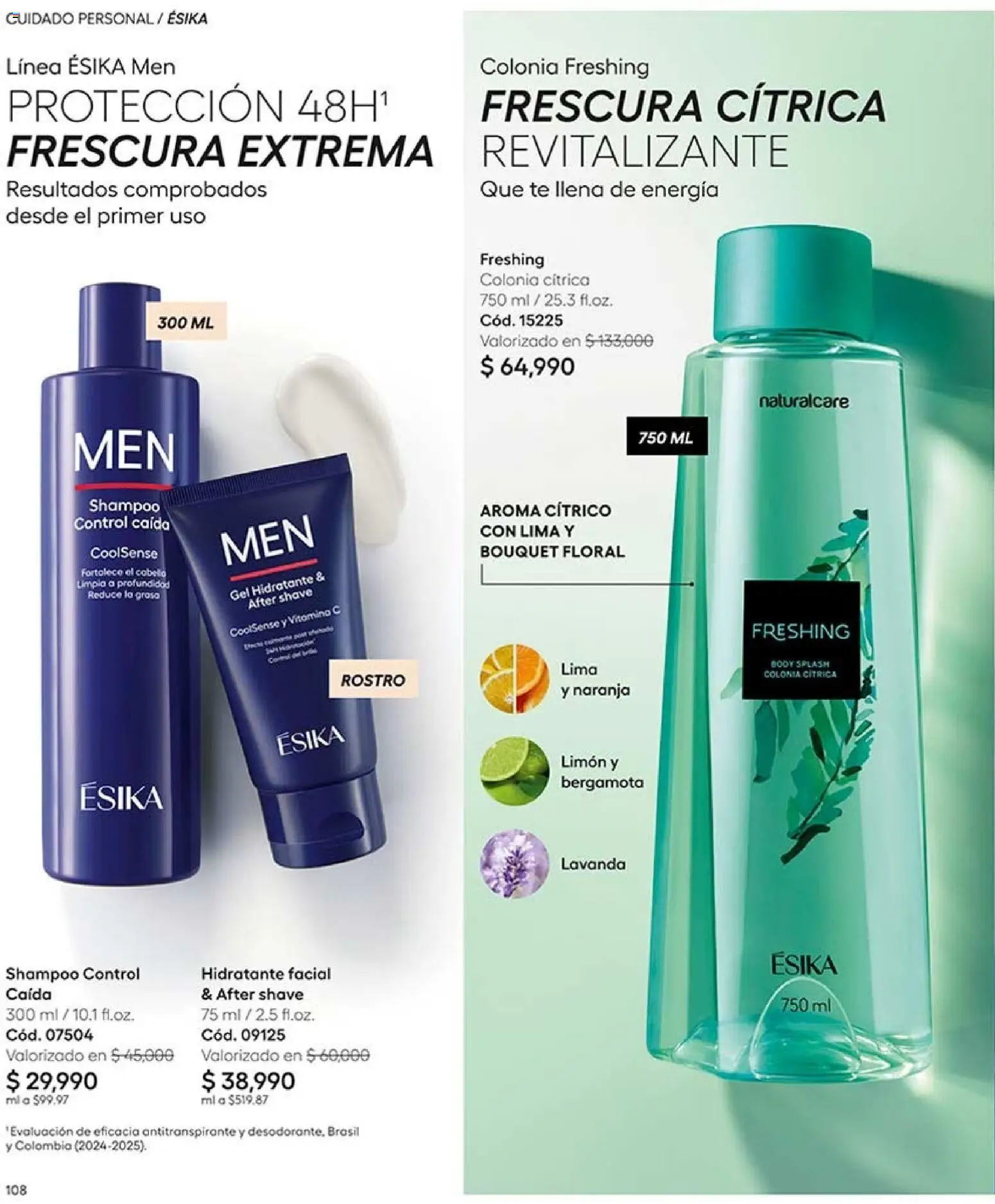 Ésika revista - valida desde el 07/09/2026 | Página: 110 | Productos: Té, Shampoo, Limón, Antitranspirante
