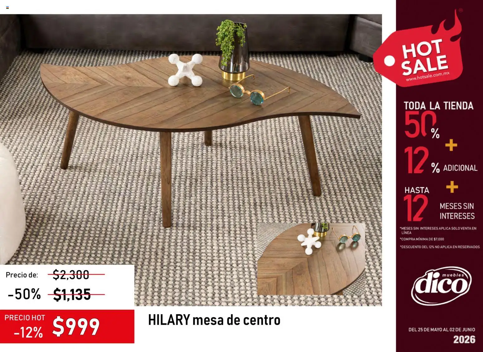 Nuevas ofertas de Muebles Dico válidas en toda la República Mexicana desde el 25.05.2026. ¡Encuentra las mejores ofertas en Muebles Dico - Hot Sale 2026 | Pacifico! | Página: 17