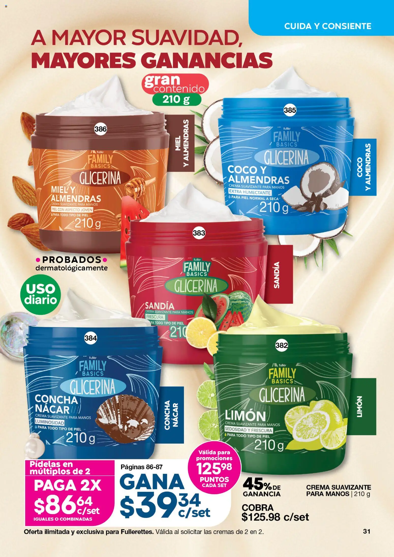 Nuevas ofertas de Fuller válidas en toda la República Mexicana desde el 22/07/2026. ¡Encuentra las mejores ofertas en Fuller Gana Más 8 2026! | Página: 31 | Productos: Almendras, Sandía, Limón, Suavizante