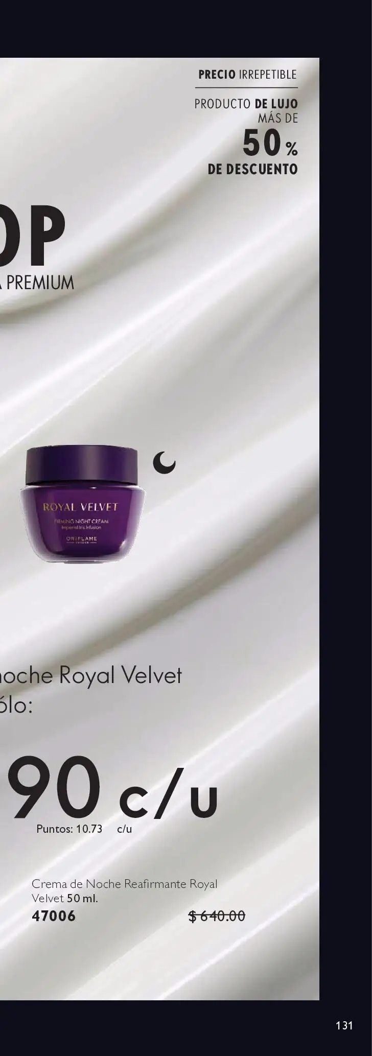 Nuevas ofertas de Oriflame válidas en toda la República Mexicana desde el 09.05.2026. ¡Encuentra las mejores ofertas en Oriflame campaña 7 2026! | Página: 261 | Productos: Crema